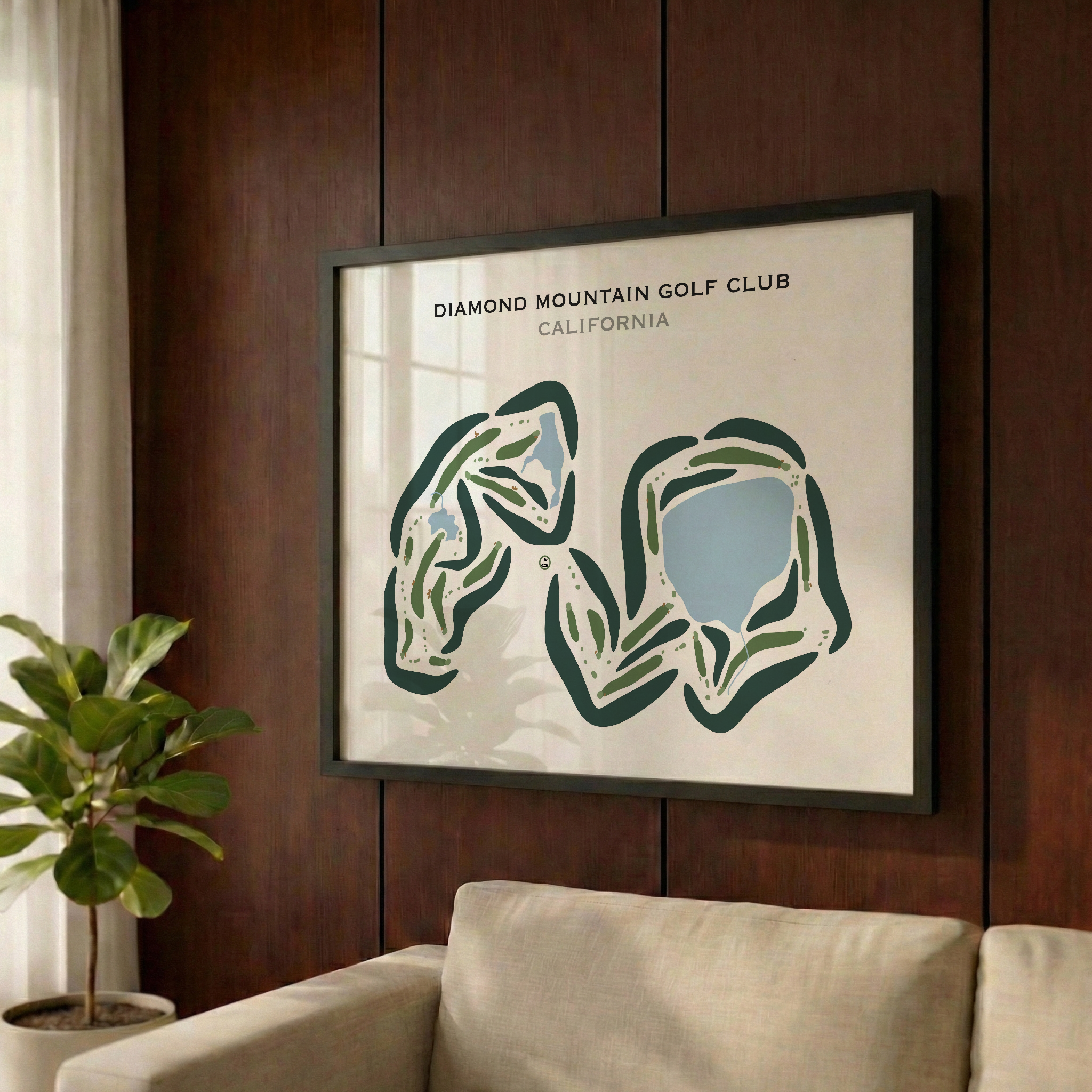 Diamond Mountain Golf Club, California - Printed Golf Courses
