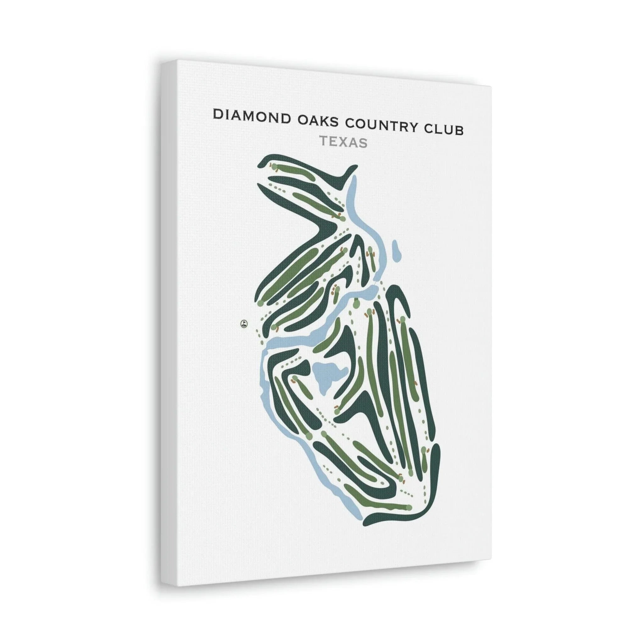 Diamond Oaks Country Club, Texas - Printed Golf Courses