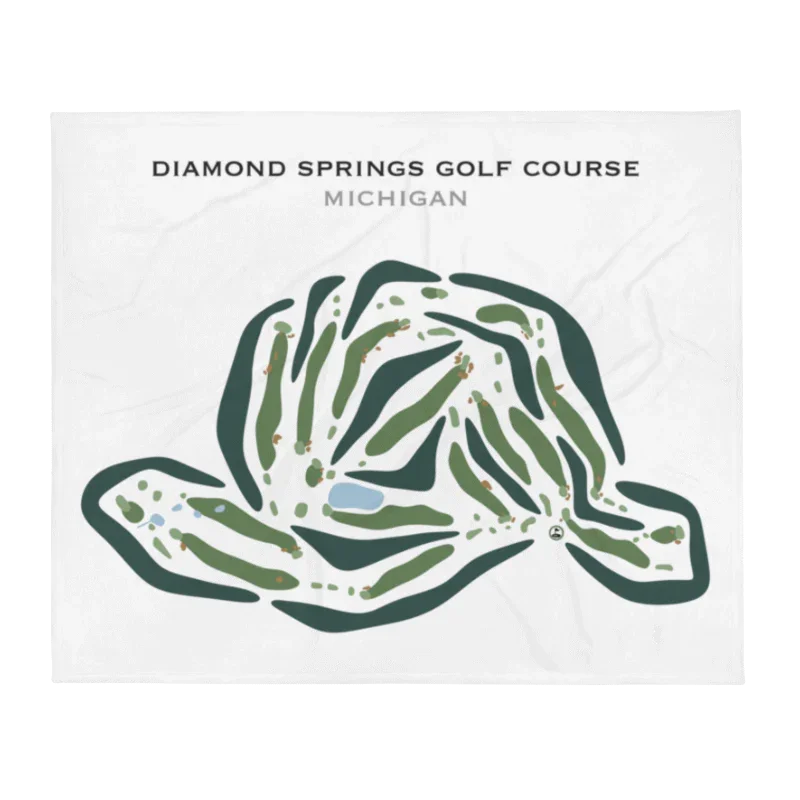 Diamond Springs Golf Course, Michigan - Printed Golf Courses