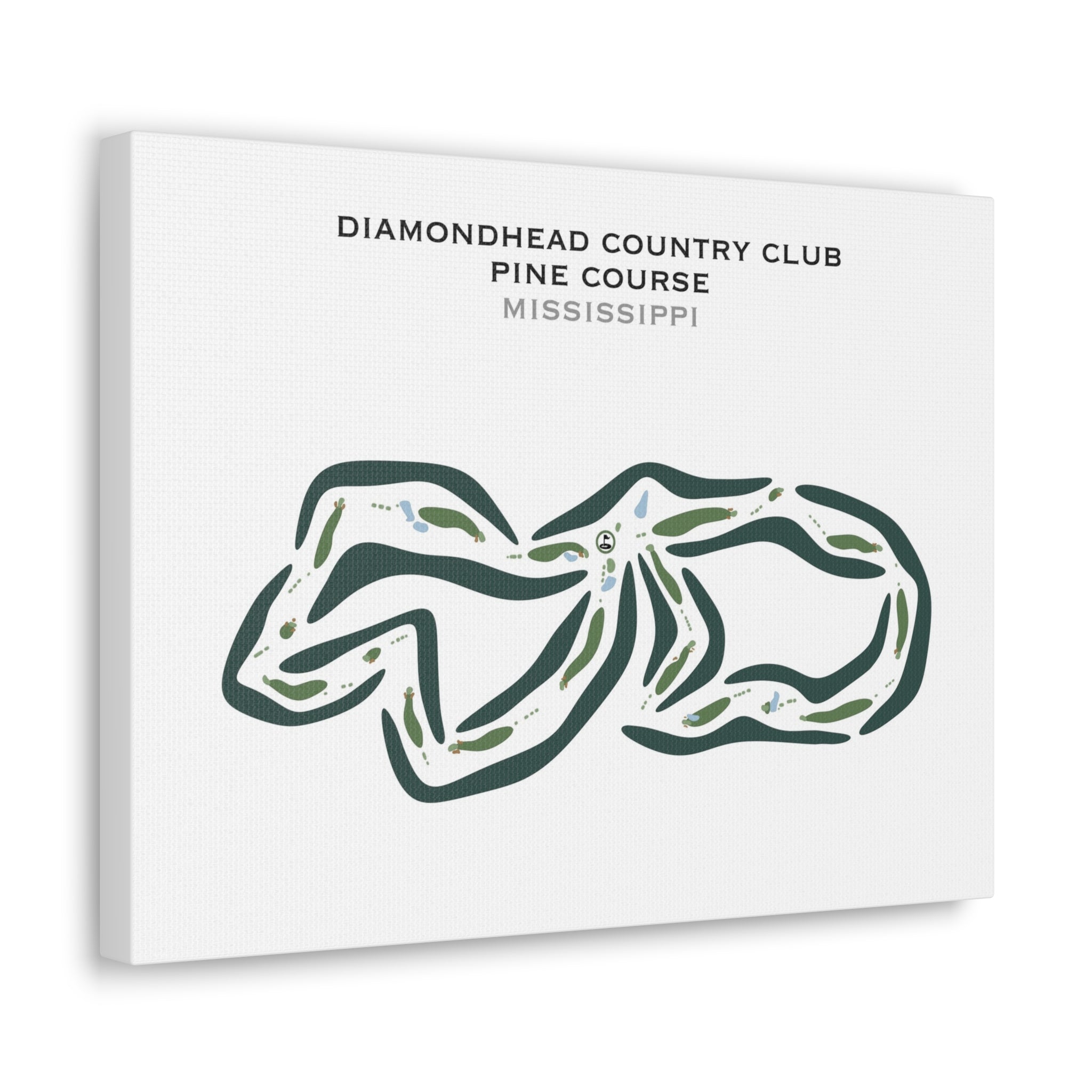 Diamondhead Country Club - Pine Course, Mississippi - Printed Golf Courses