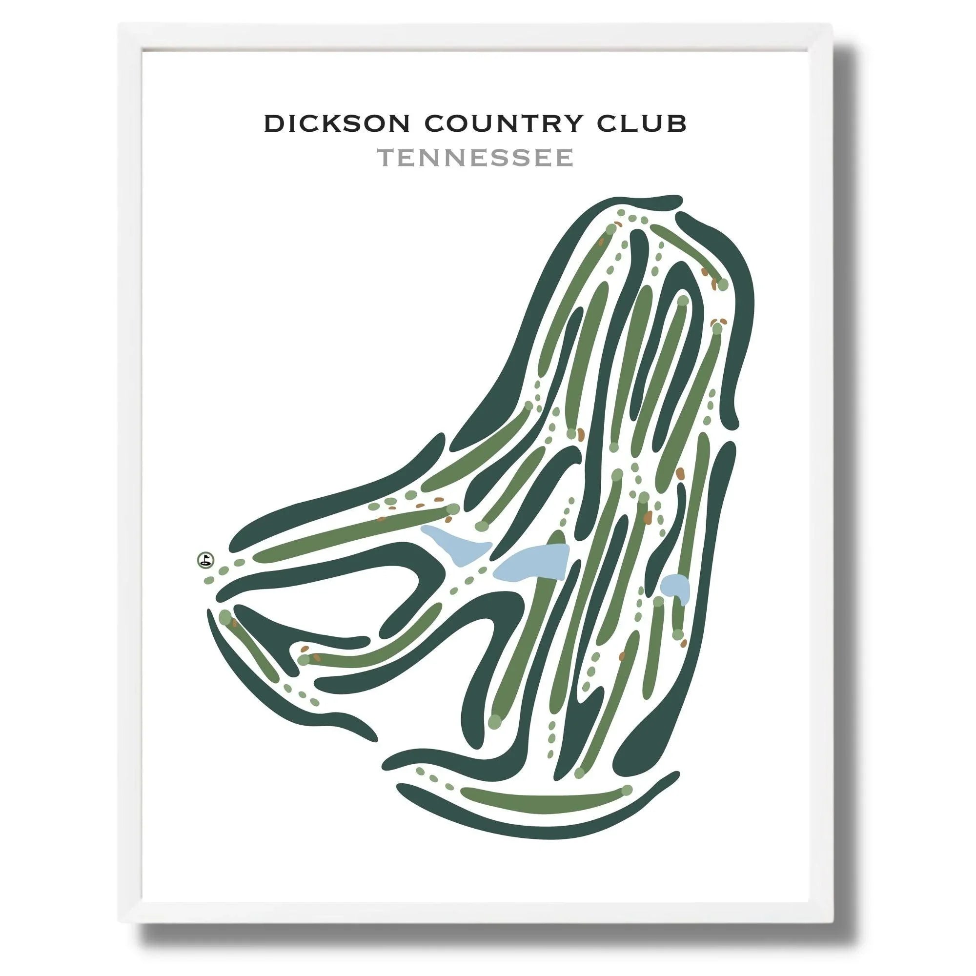 Dickson Country Club, Tennessee - Printed Golf Courses