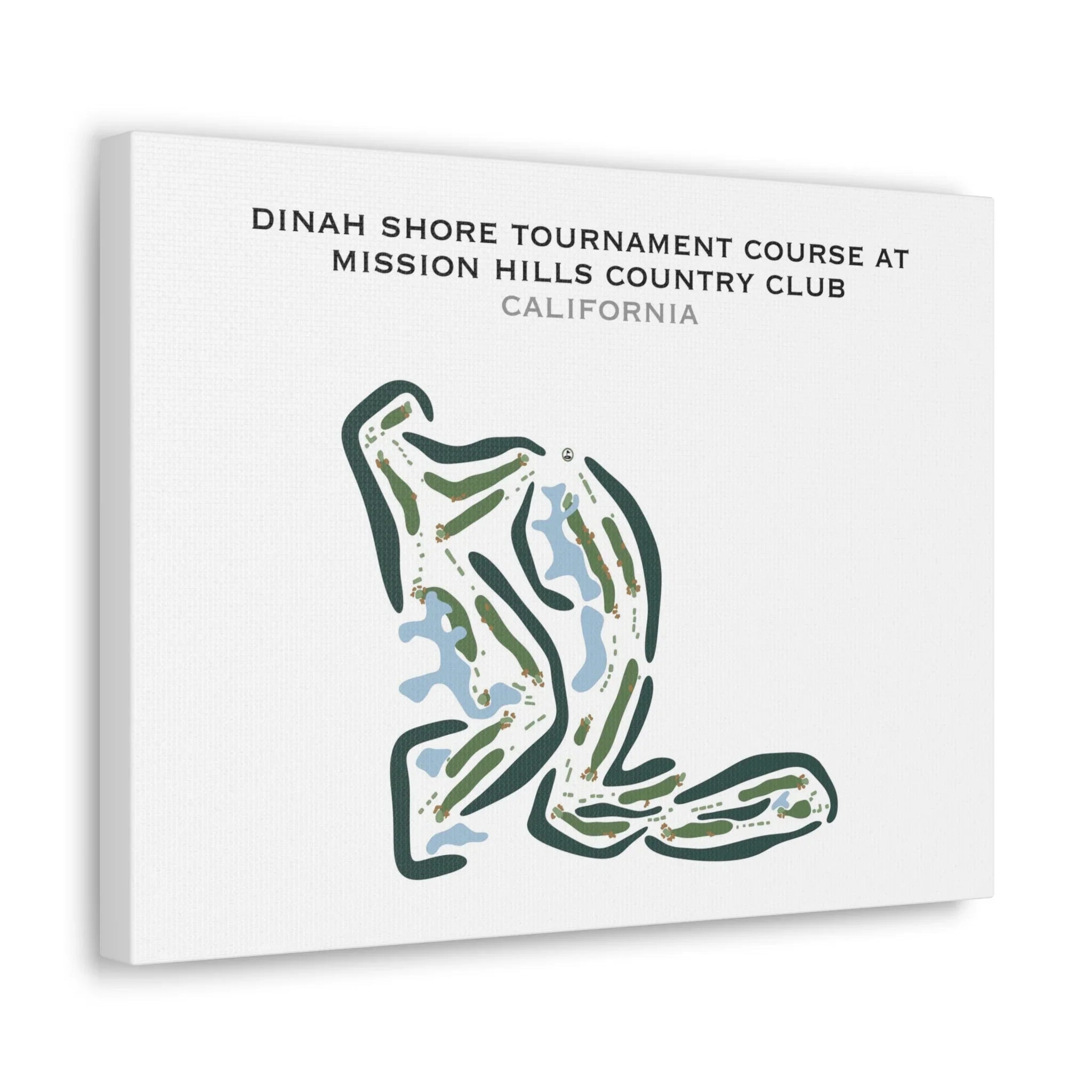 Dinah Shore Tournament at Mission Hills Country Club, California - Printed Golf Courses