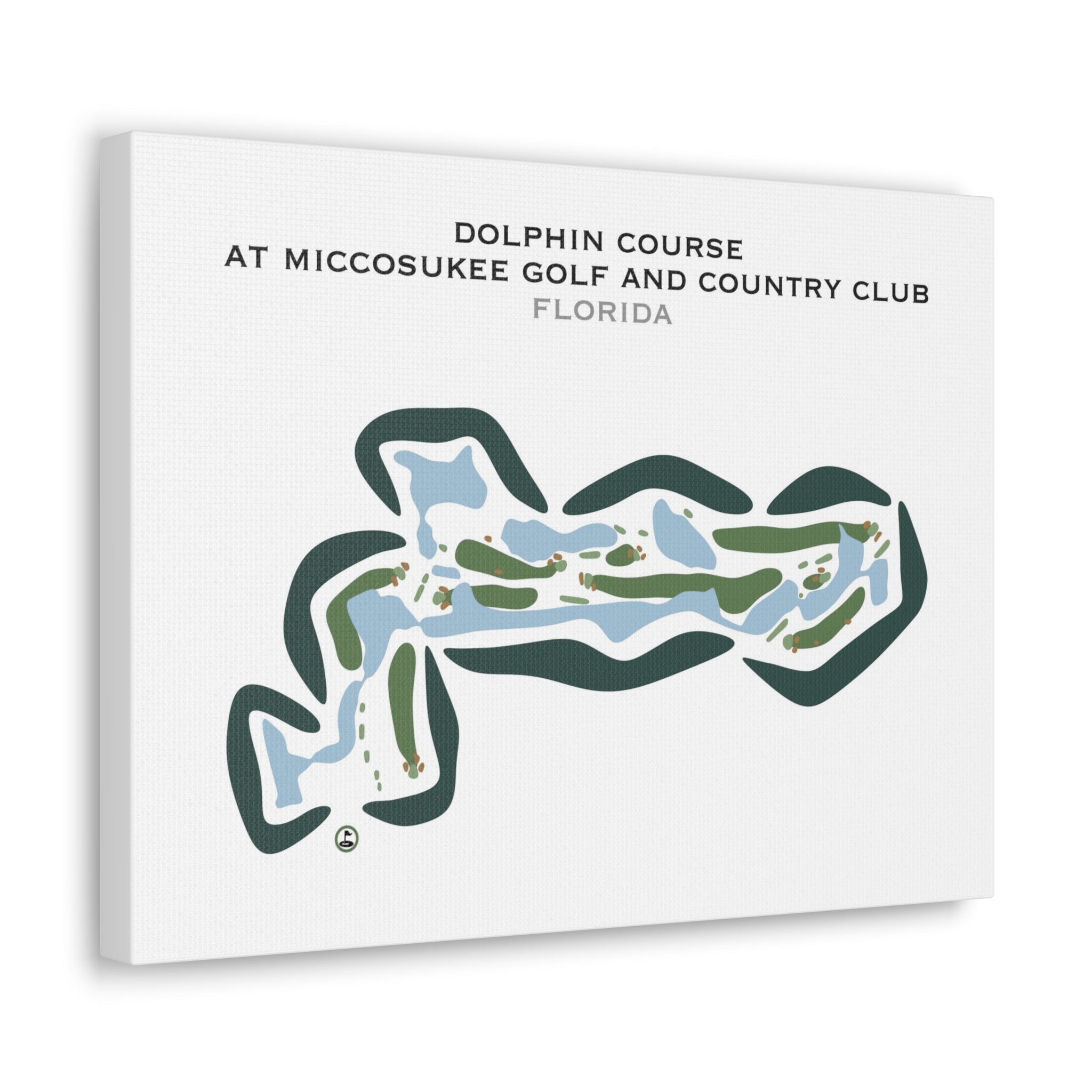 Dolphin Course at Miccosukee Golf & Country Club, Florida - Printed Golf Courses