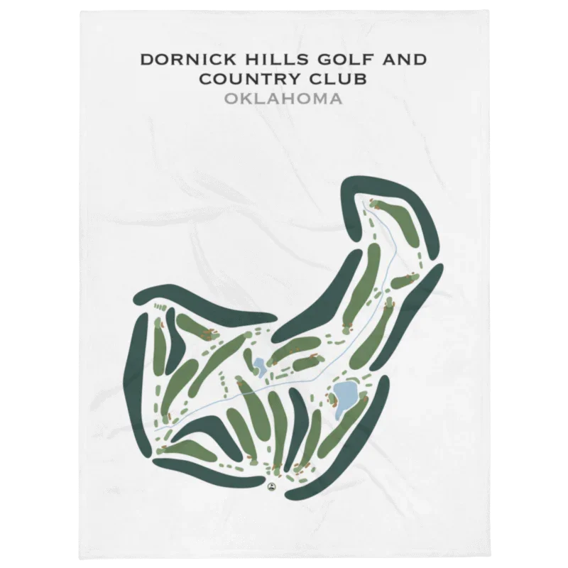 Dornick Hills Golf & Country Club, Oklahoma - Printed Golf Courses