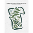 Downingtown Country Club, Pennsylvania - Printed Golf Course