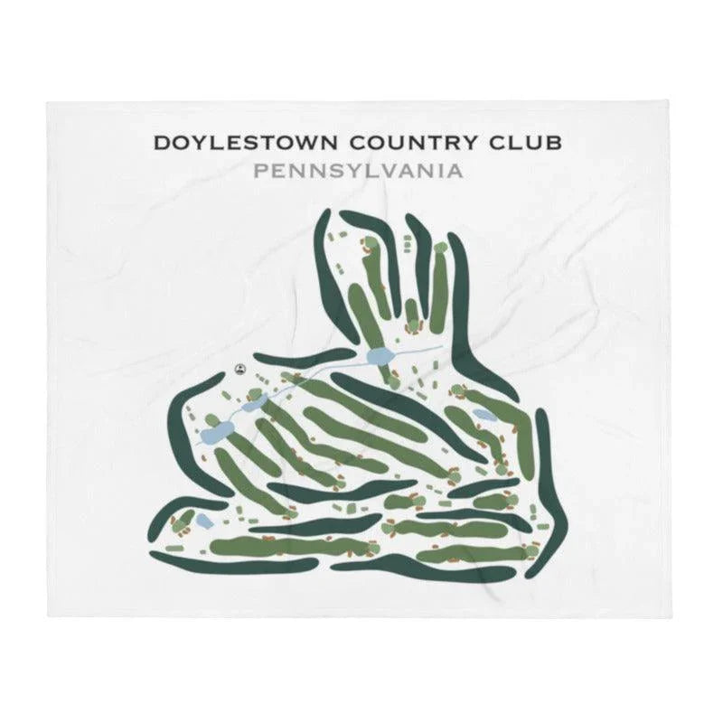 Doylestown Country Club, Pennsylvania - Printed Golf Course