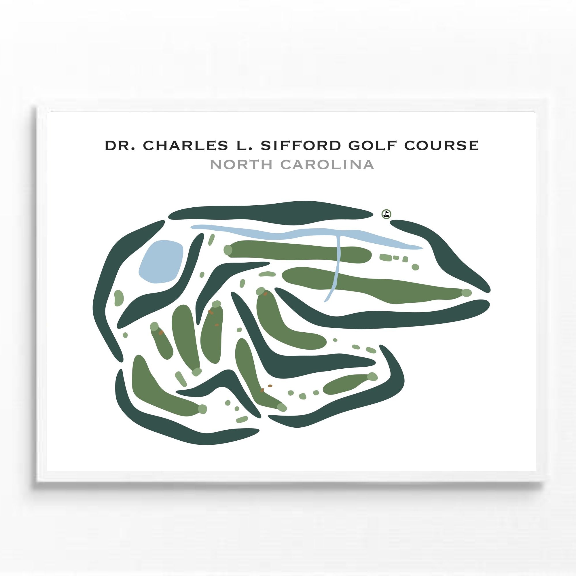 Dr. Charles L. Sifford Golf Course, North Carolina - Printed Golf Courses