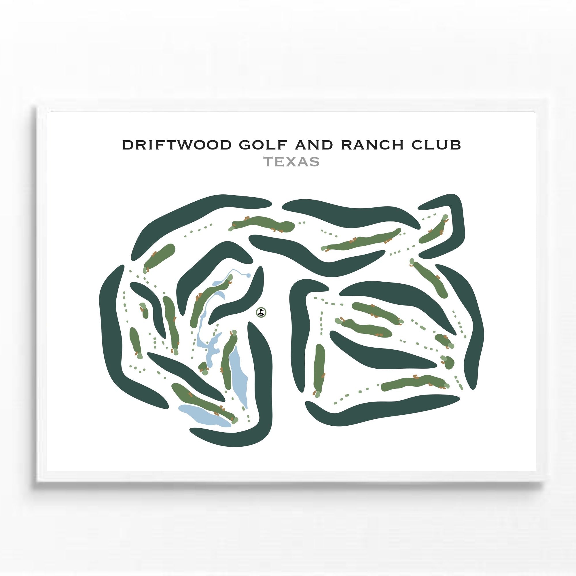 Driftwood Golf and Ranch Club, Texas - Printed Golf Courses