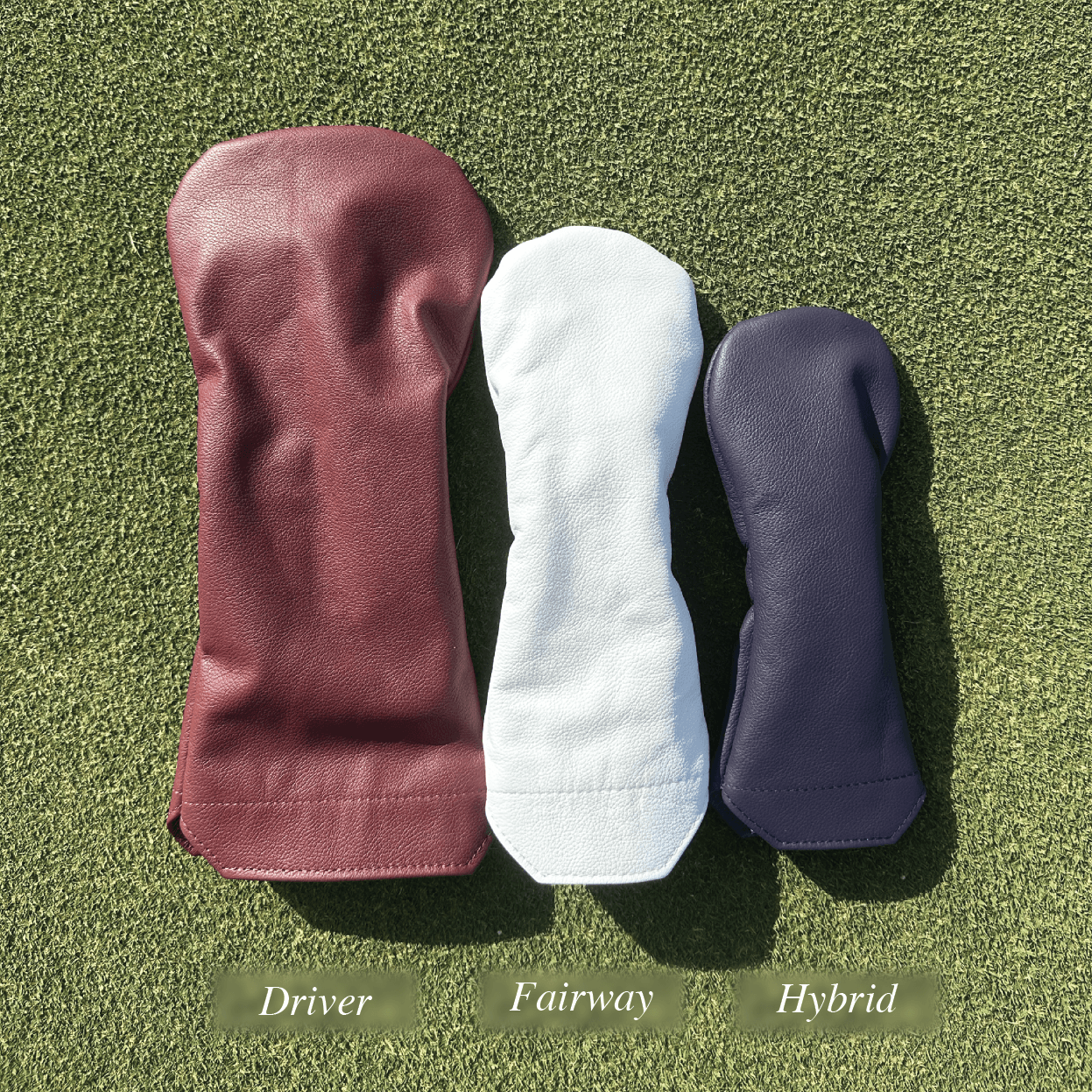 Solid Driver Leather Headcovers