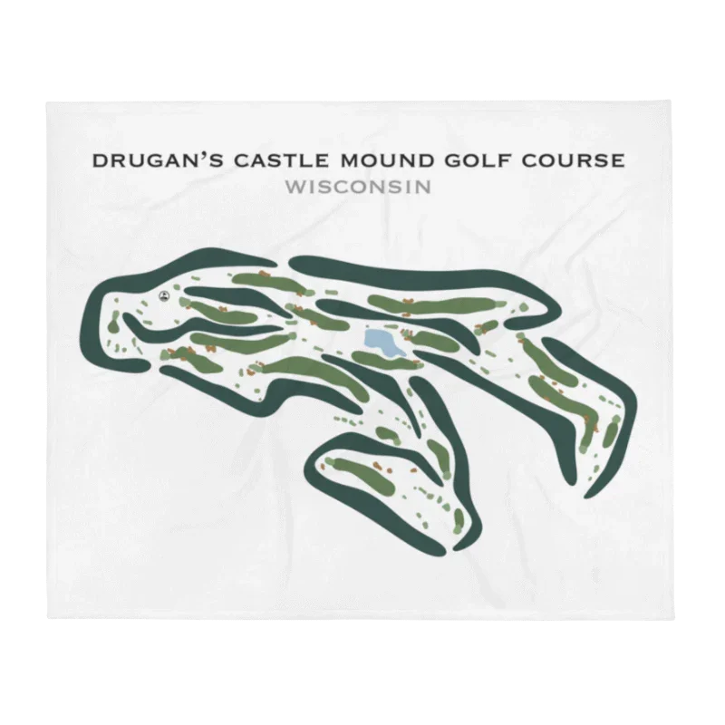 Drugan's Castle Mound Golf Course, Wisconsin - Printed Golf Courses