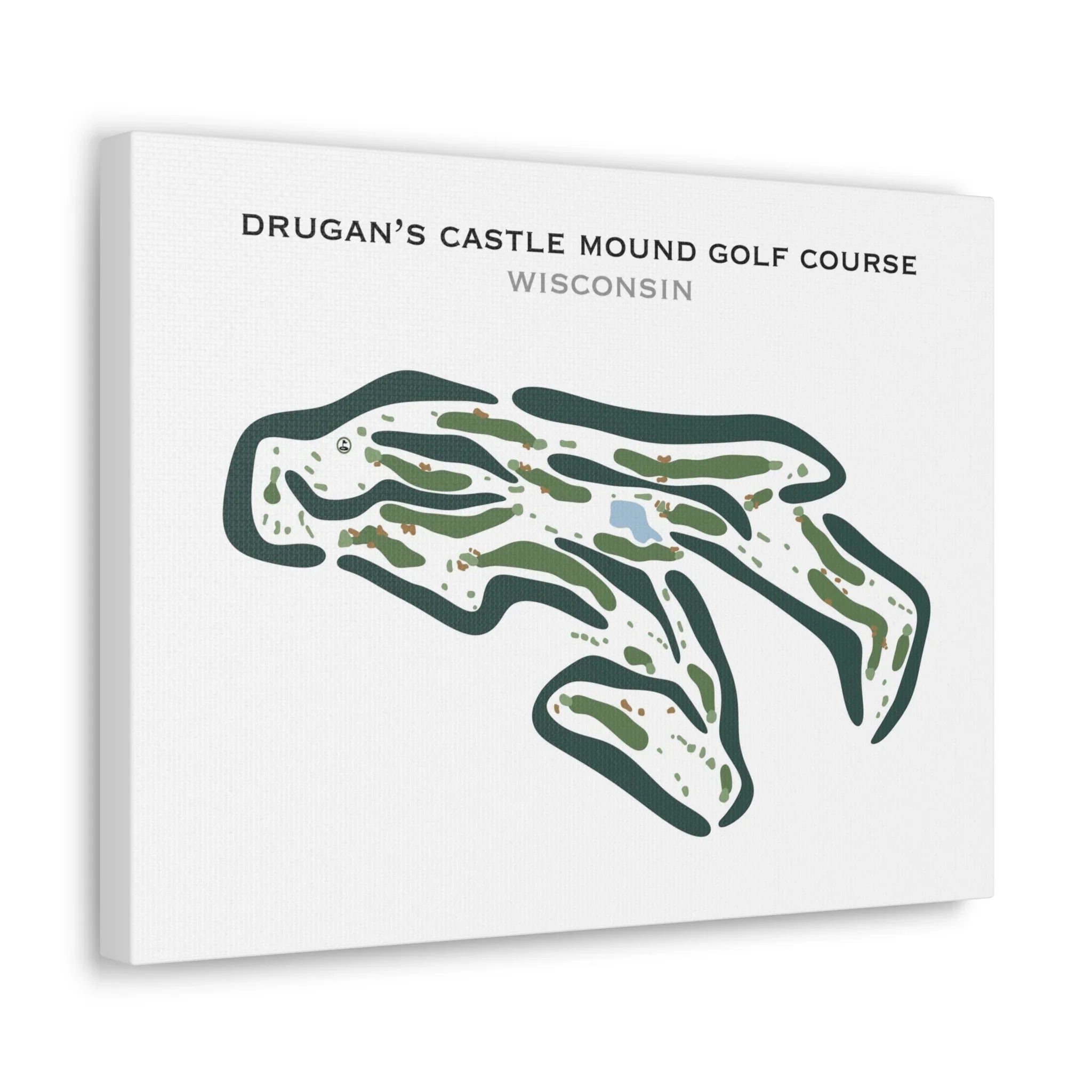 Drugan's Castle Mound Golf Course, Wisconsin - Printed Golf Courses