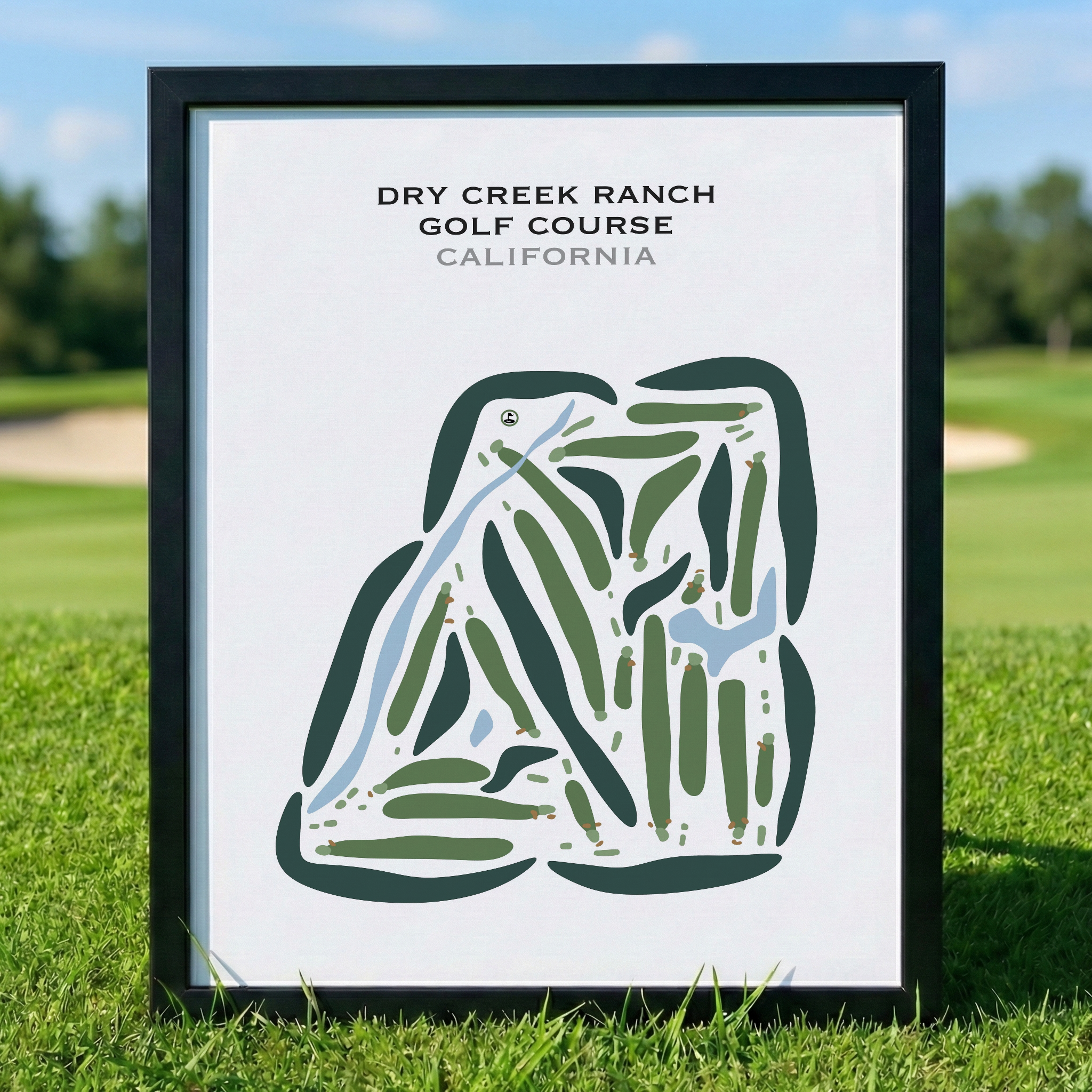 Dry Creek Ranch Golf Course, California - Printed Golf Courses
