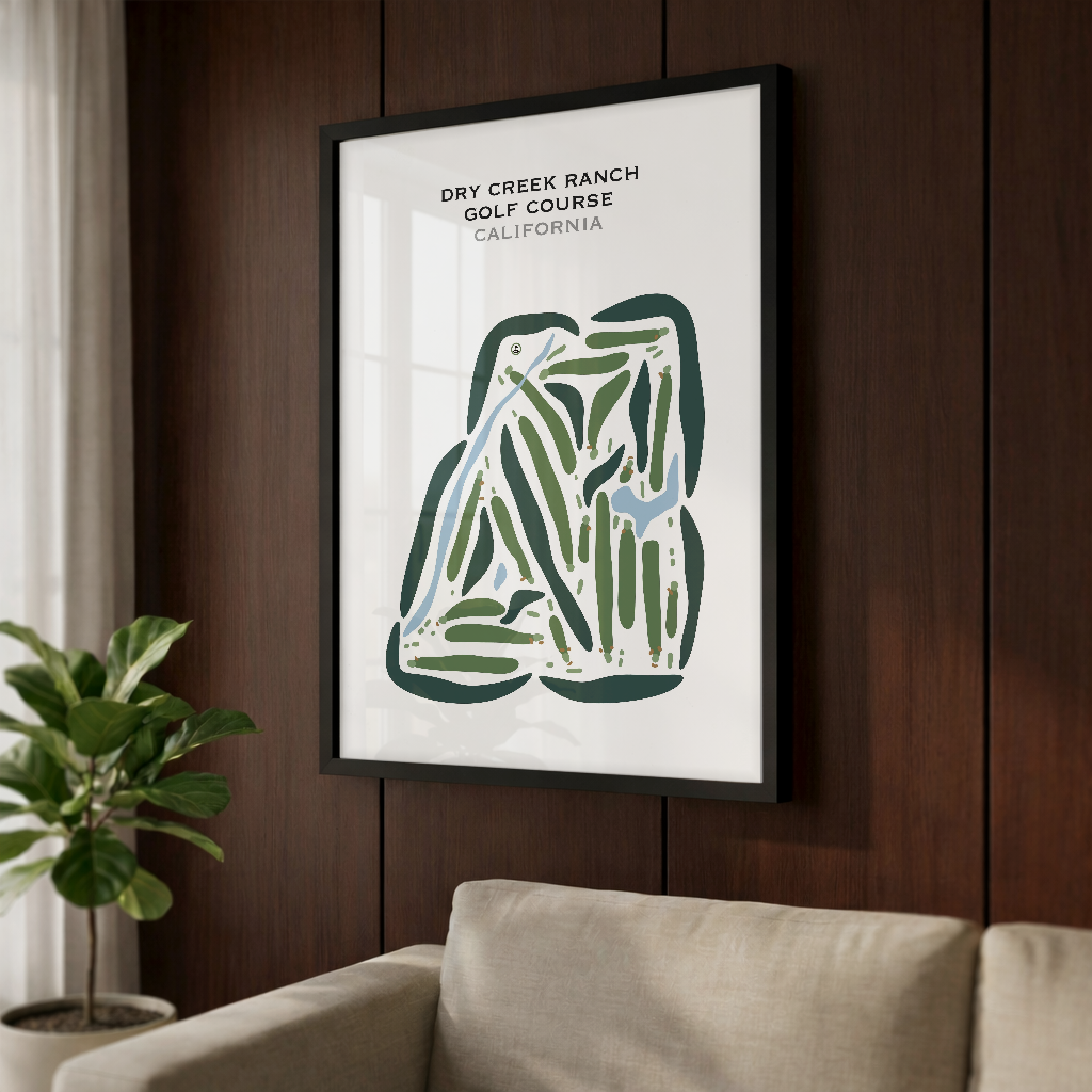 Dry Creek Ranch Golf Course, California - Printed Golf Courses