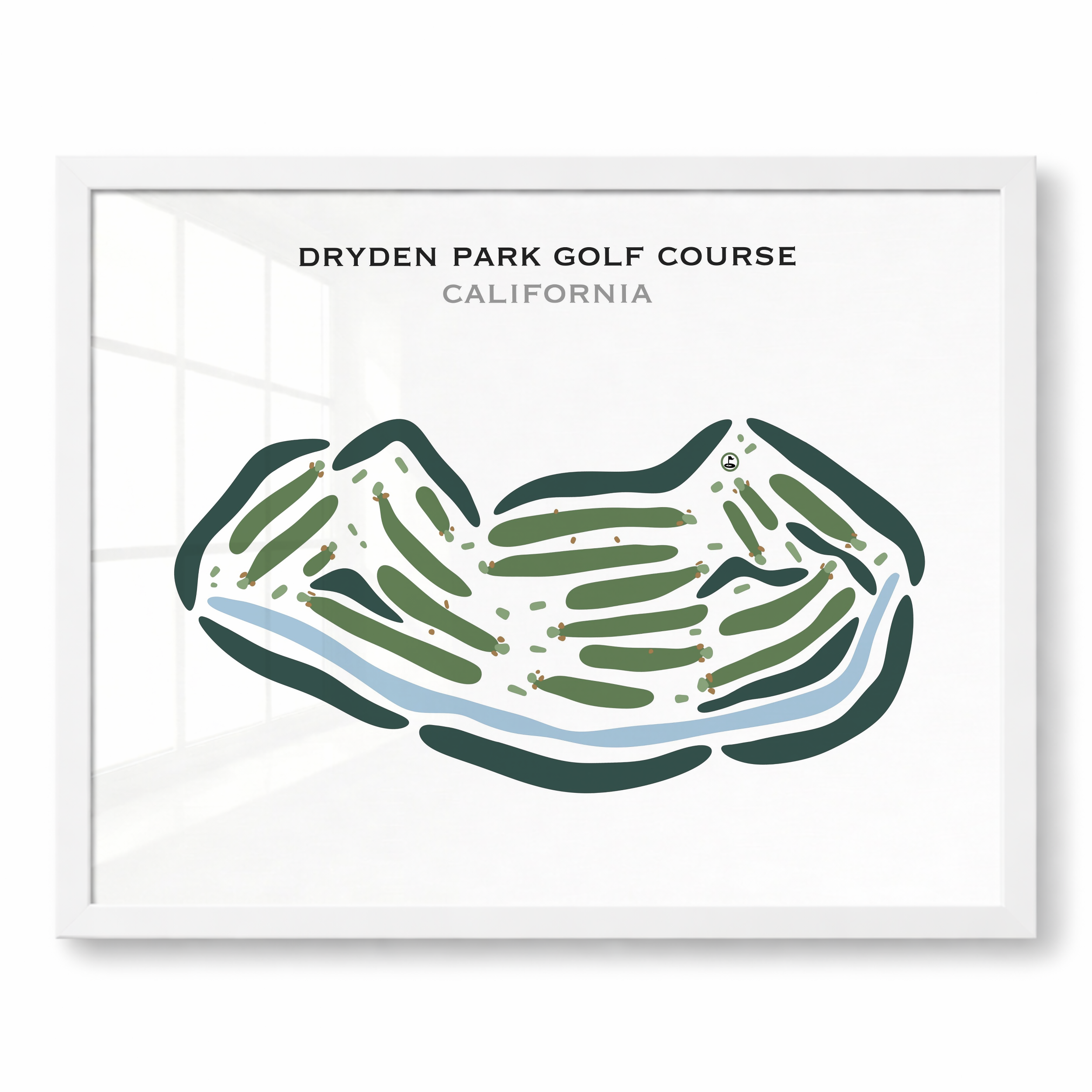 Dryden Park Golf Course, California - Printed Golf Courses