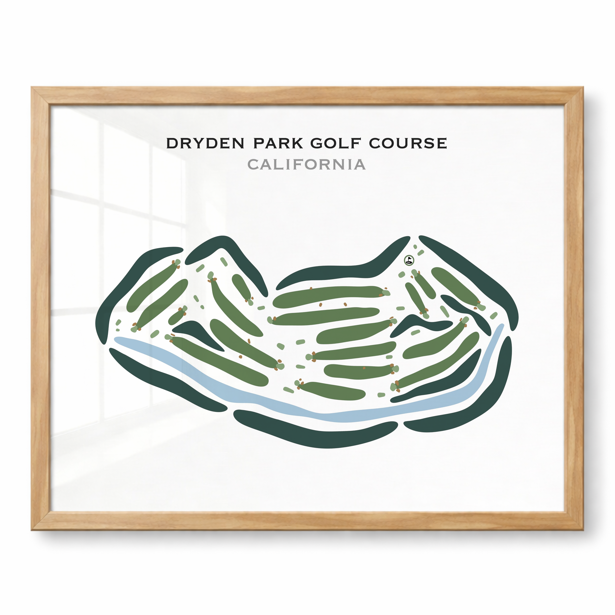 Dryden Park Golf Course, California - Printed Golf Courses