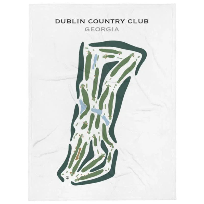 Dublin Country Club, Georgia - Printed Golf Course