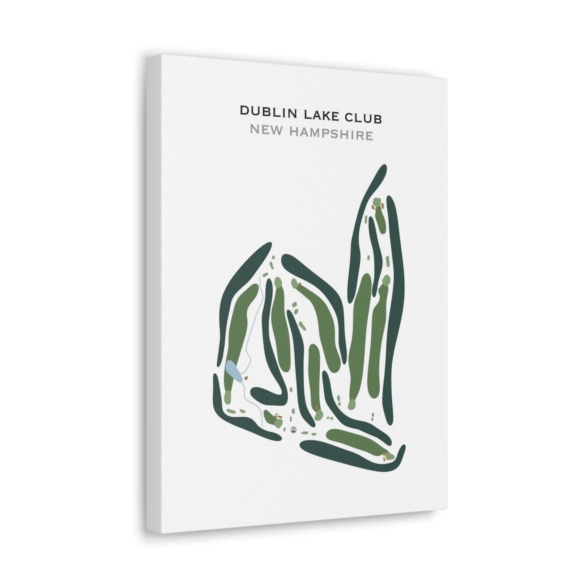 Dublin Lake Club, New Hampshire - Printed Golf Course