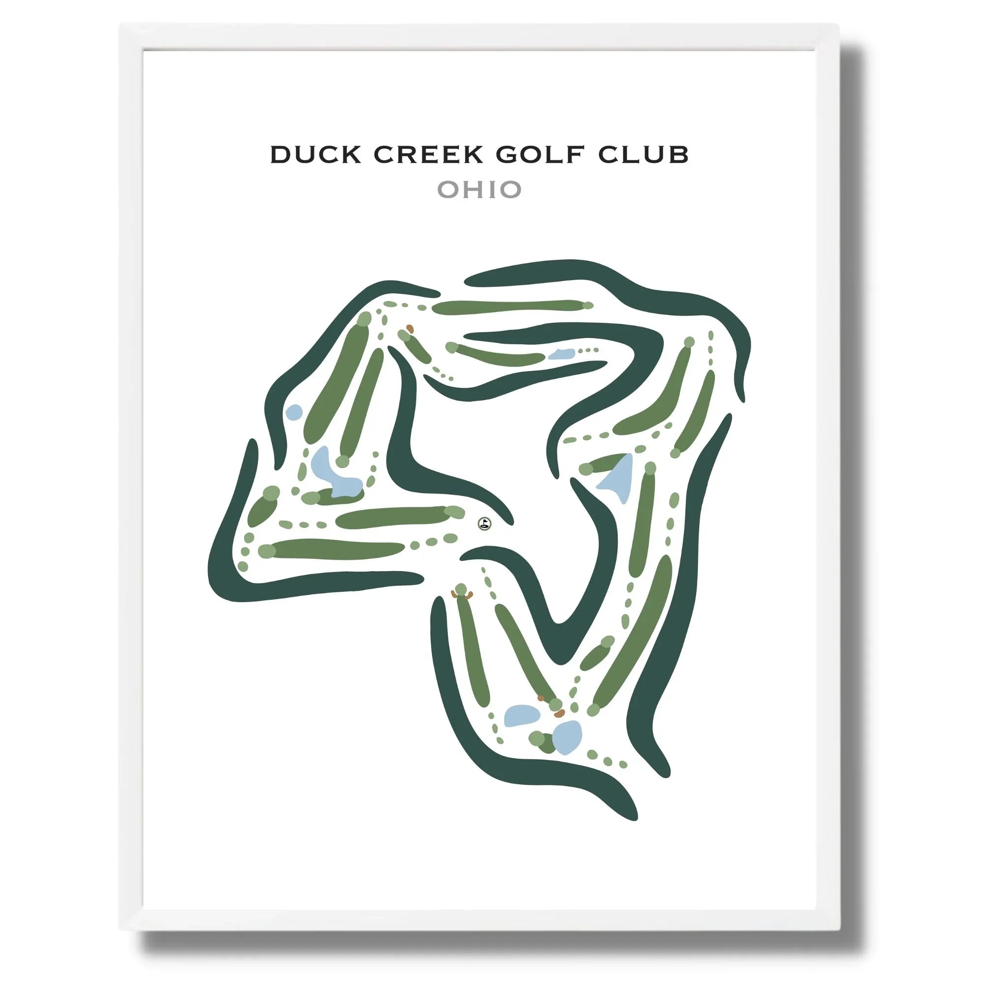Duck Creek Golf Club, Ohio - Printed Golf Courses
