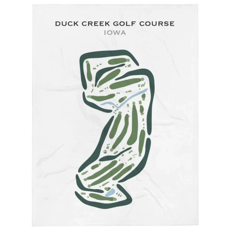 Duck Creek Golf Course, Iowa - Printed Golf Courses