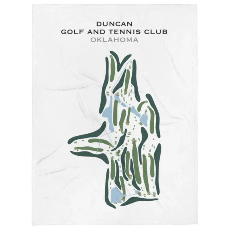 Duncan Golf & Tennis Club, Oklahoma - Printed Golf Course