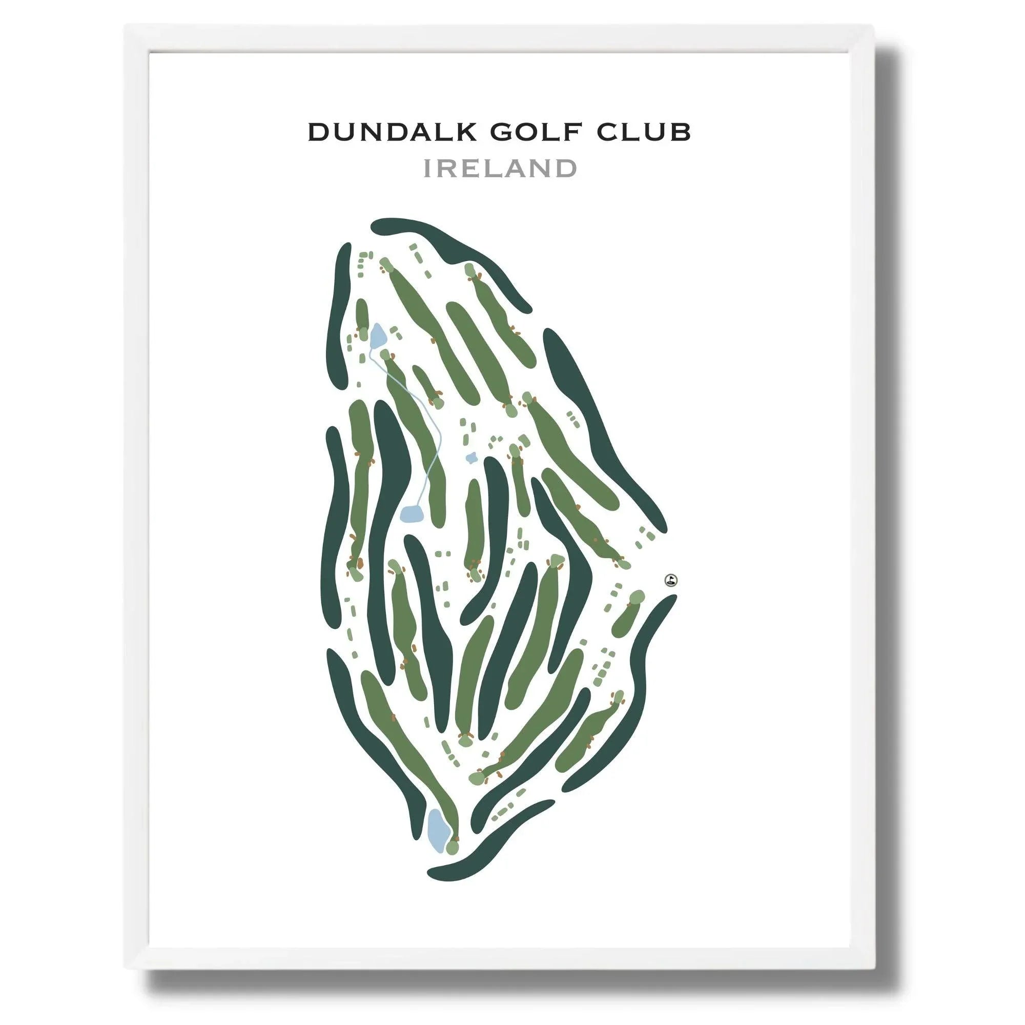Dundalk Golf Club, Ireland - Printed Golf Course