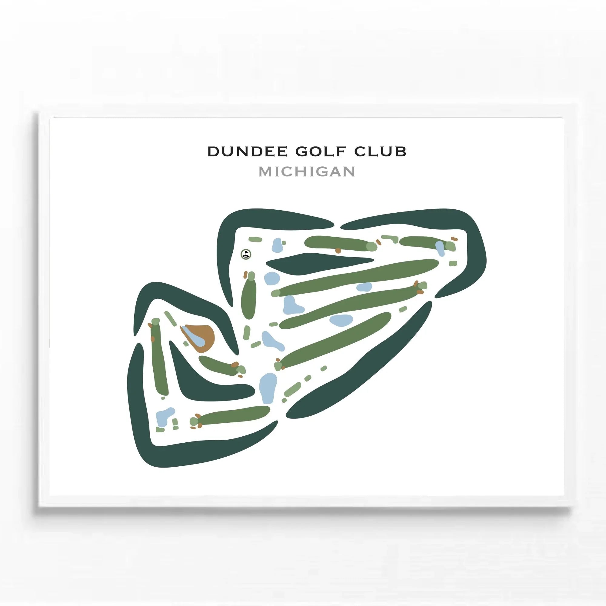 Dundee Golf Club, Michigan - Printed Golf Courses