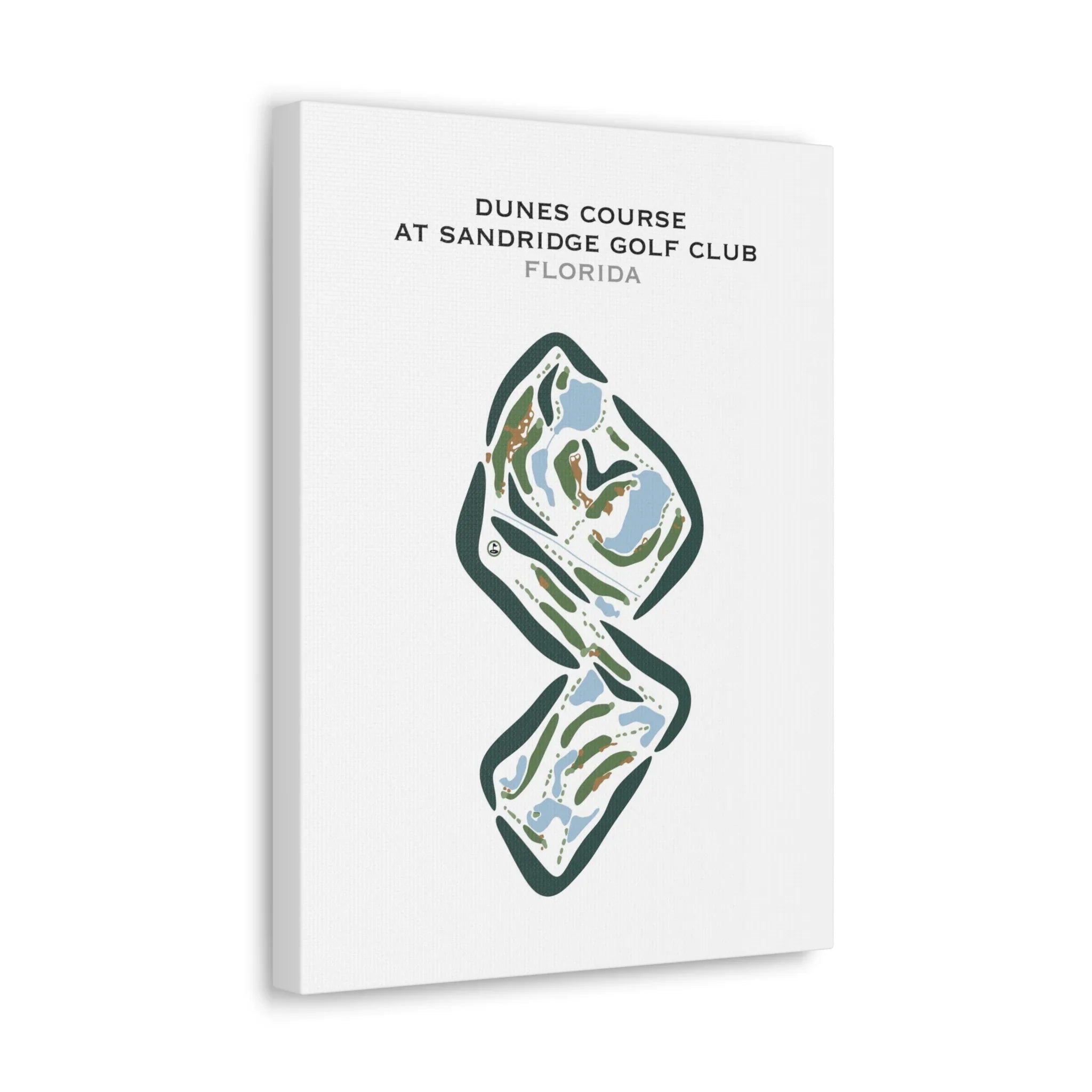 Dunes Course at Sandridge Golf Club, Florida - Printed Golf Courses