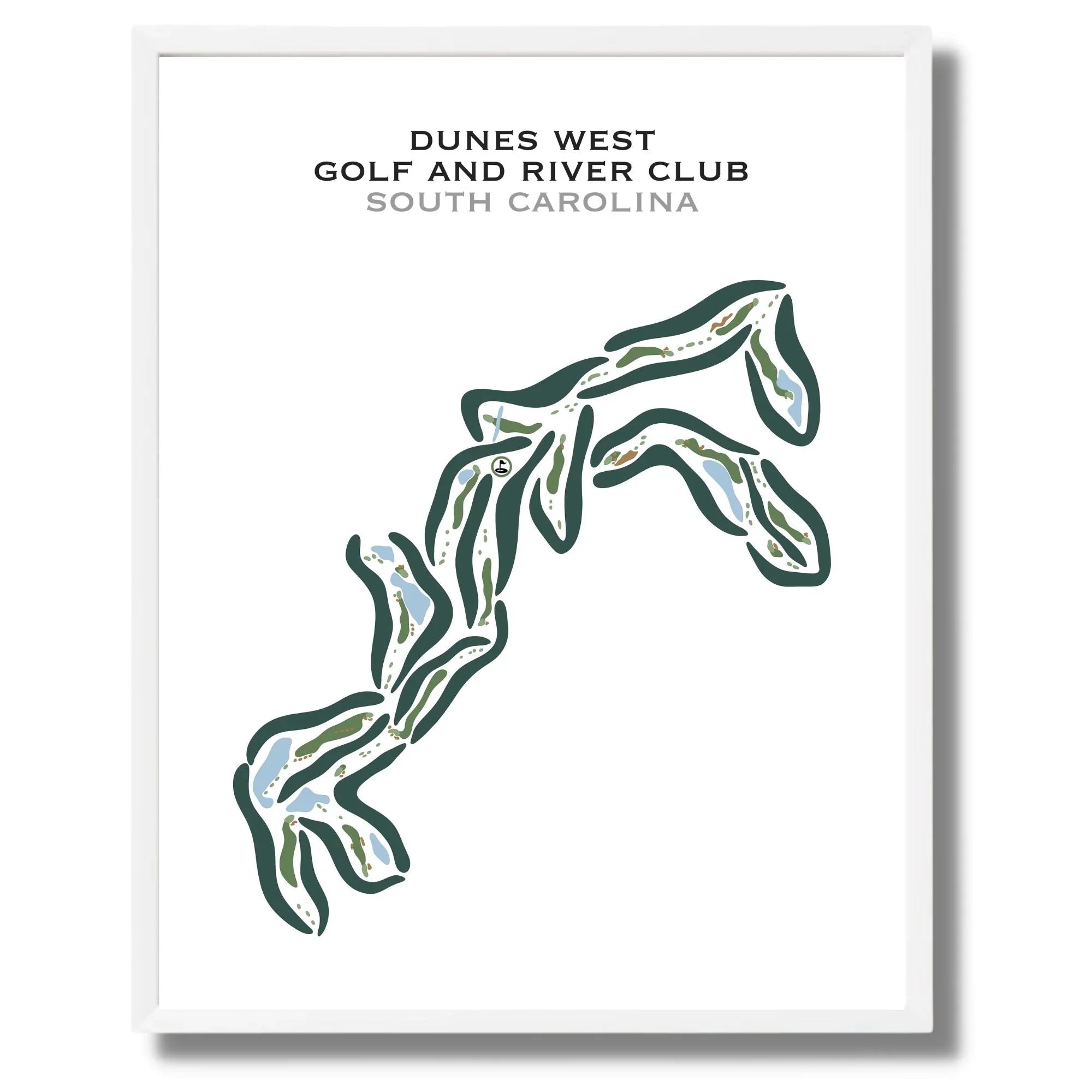 Dunes West Golf and River Club, South Carolina - Printed Golf Courses