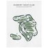 Duxbury Yacht Club, Massachusetts - Printed Golf Courses