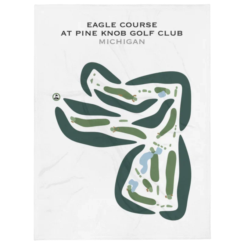 Eagle Course at Pine Knob Golf Club, Clarkston, Michigan - Printed Golf Courses