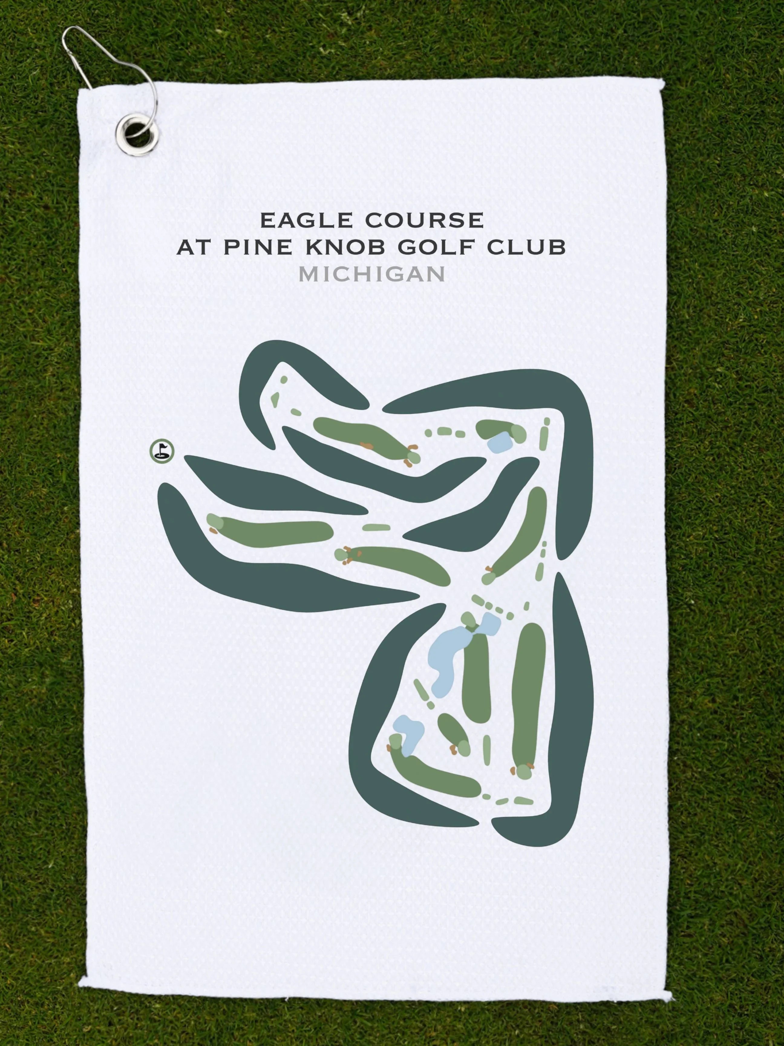 Eagle Course at Pine Knob Golf Club, Clarkston, Michigan - Printed Golf Courses