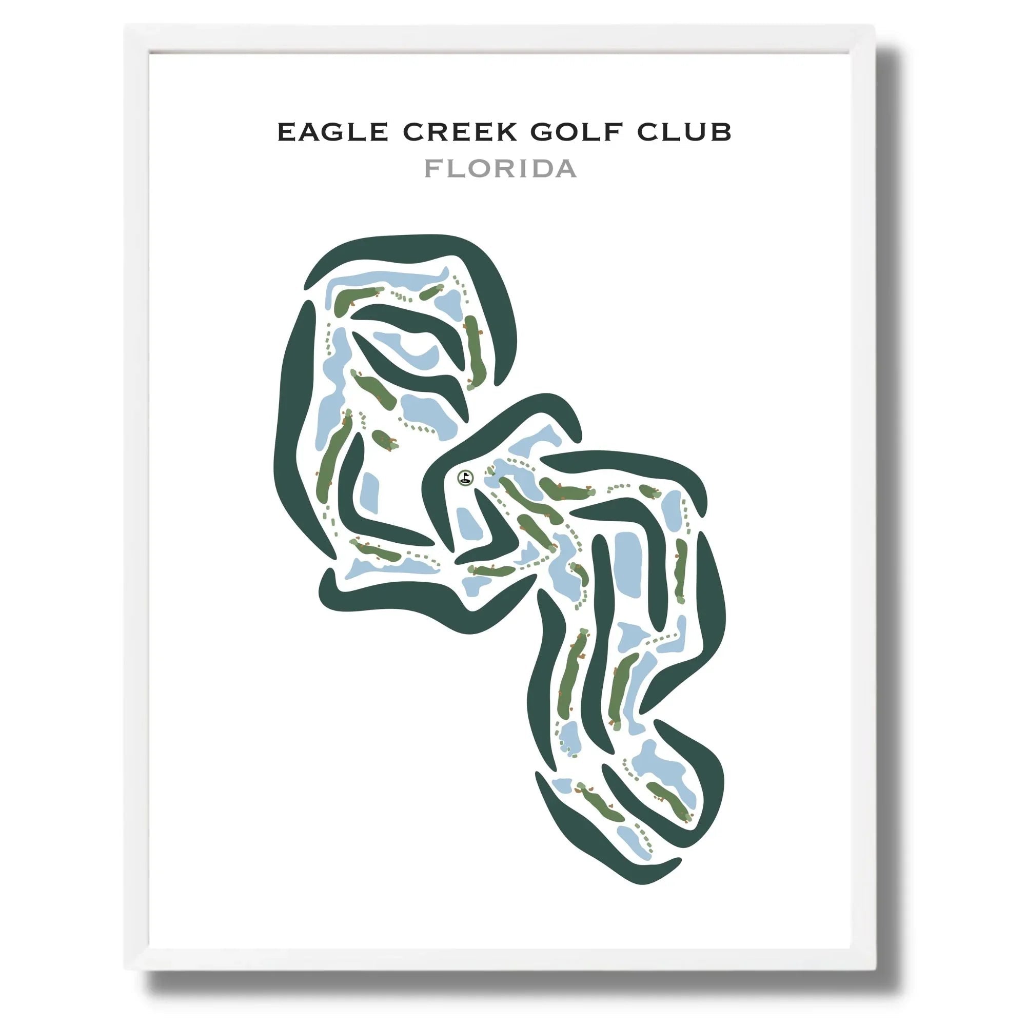 Eagle Creek Golf Club, Florida - Printed Golf Courses