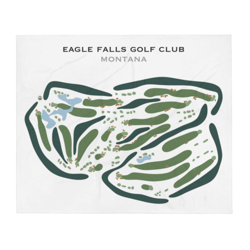 Eagle Falls Golf Club, Montana - Printed Golf Courses