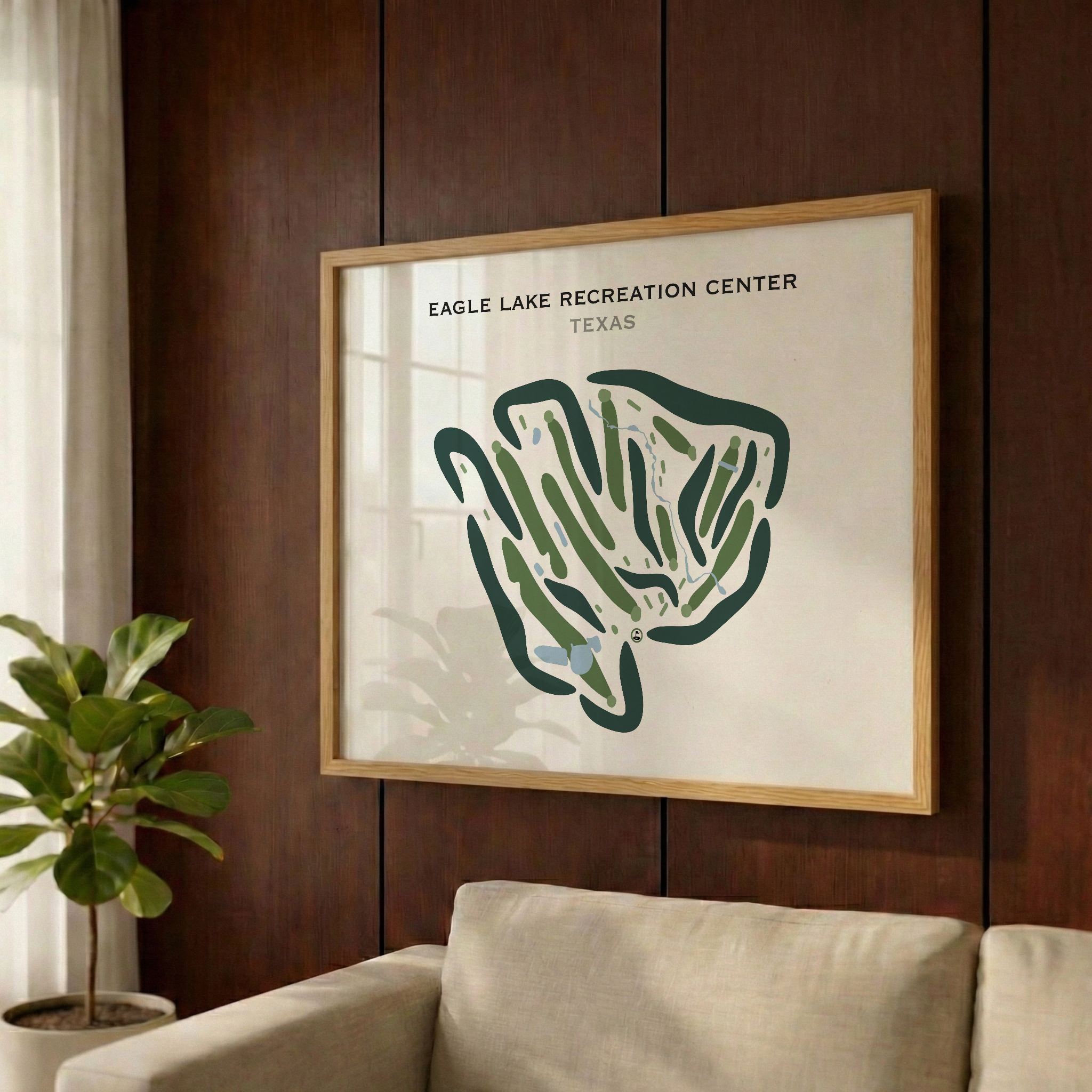 Eagle Lake Recreation Center, Texas - Printed Golf Courses