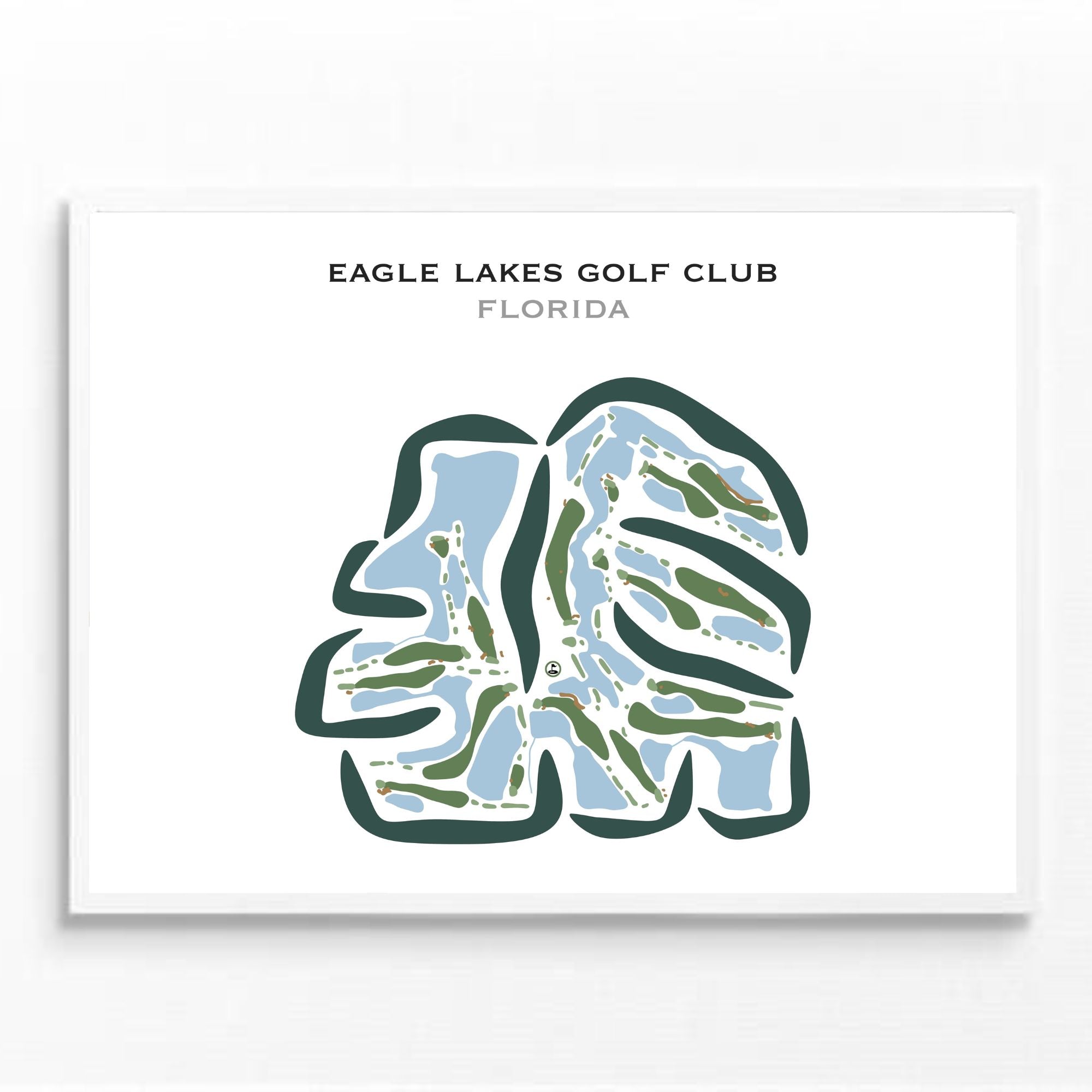 Eagle Lakes Golf Club, Florida - Printed Golf Courses