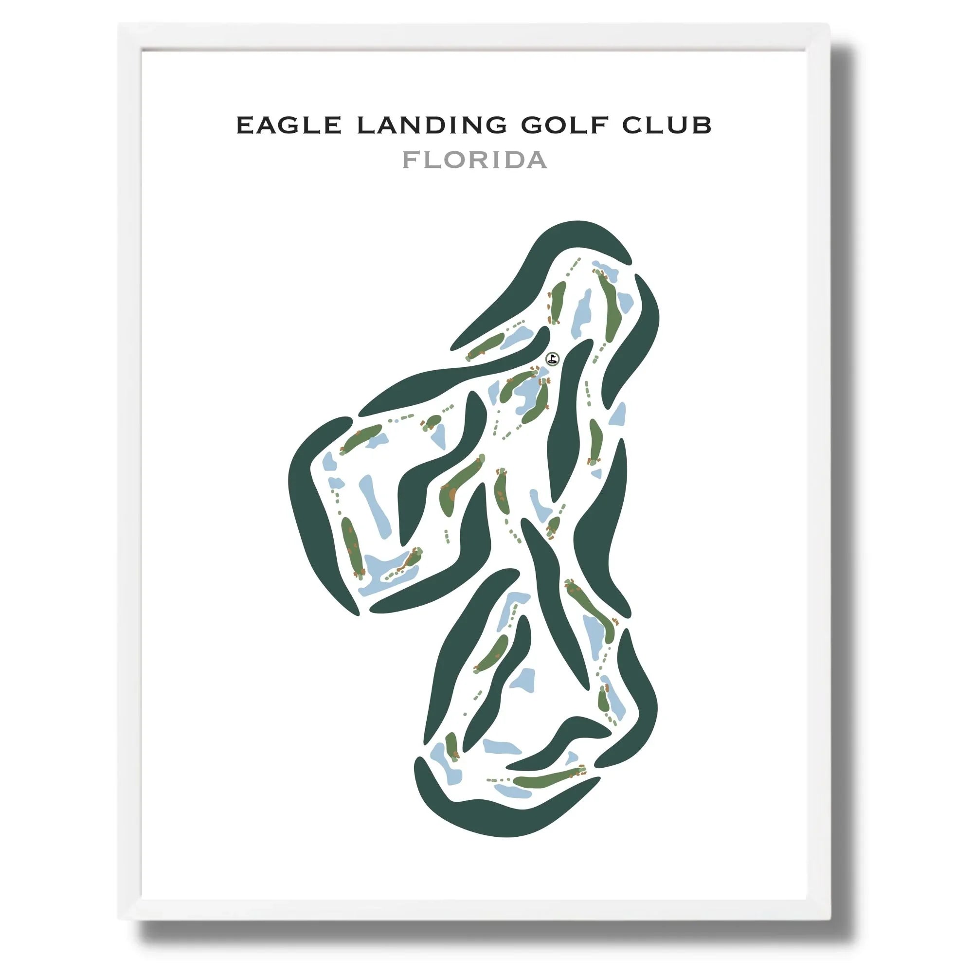 Eagle Landing Golf Course, Florida - Printed Golf Courses