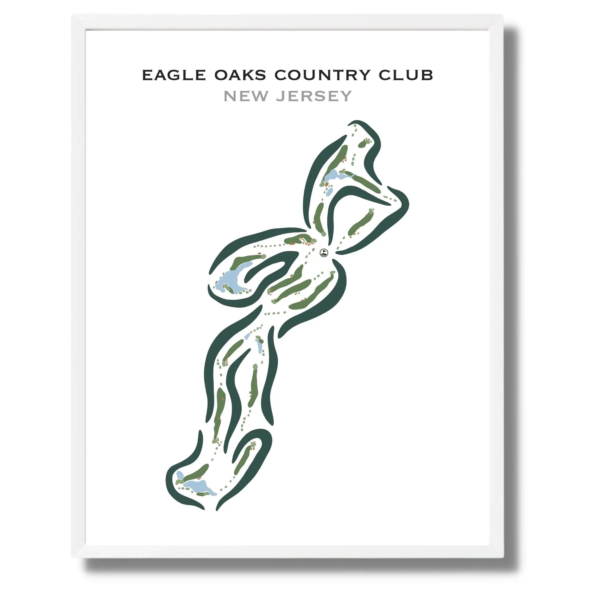 Eagle Oaks Country Club, New Jersey - Printed Golf Courses