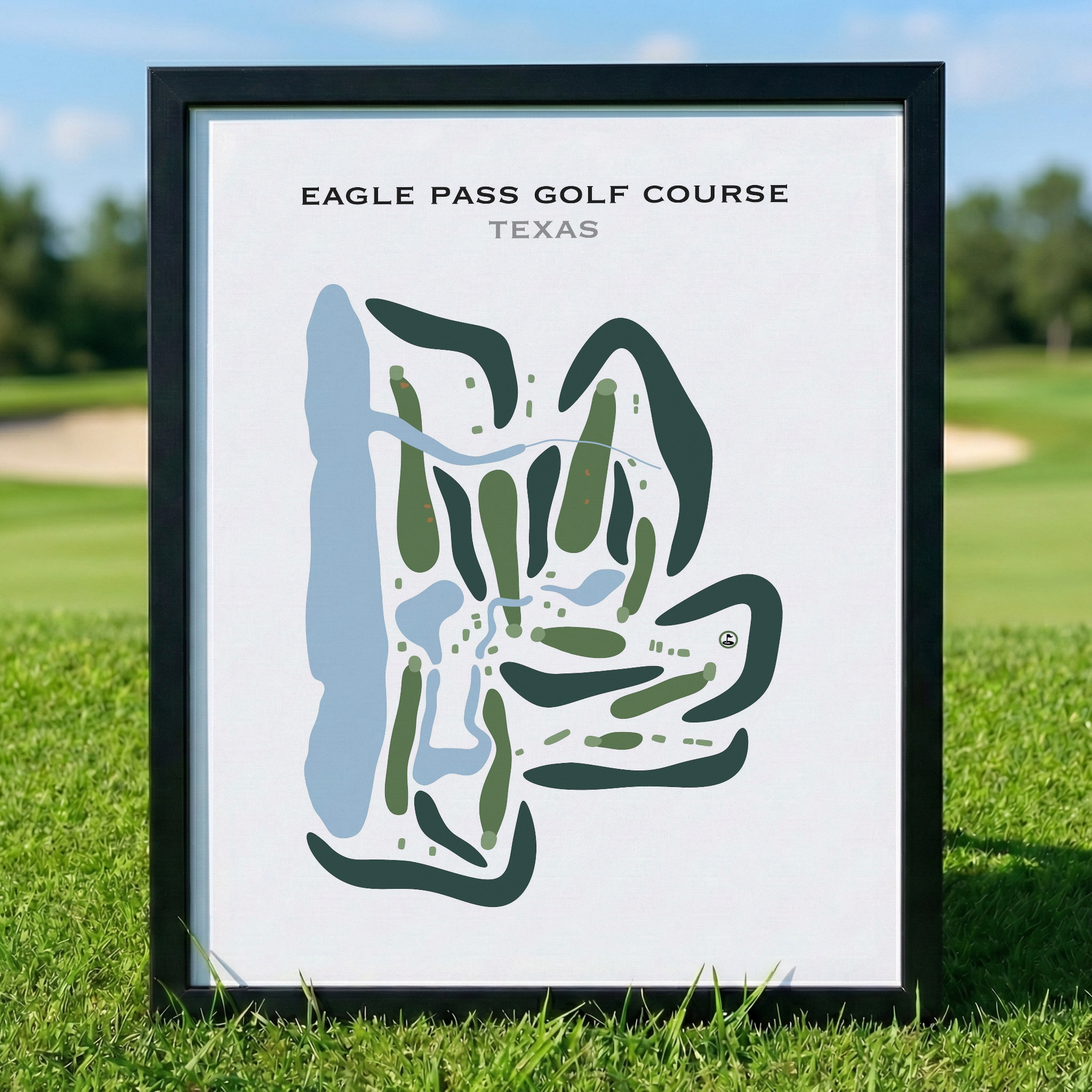 Eagle Pass Golf Course, Texas - Printed Golf Courses