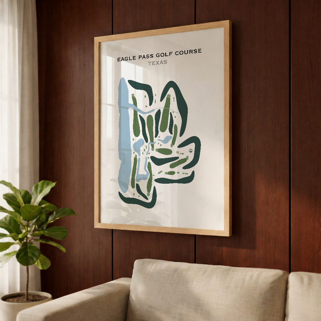 Eagle Pass Golf Course, Texas - Printed Golf Courses