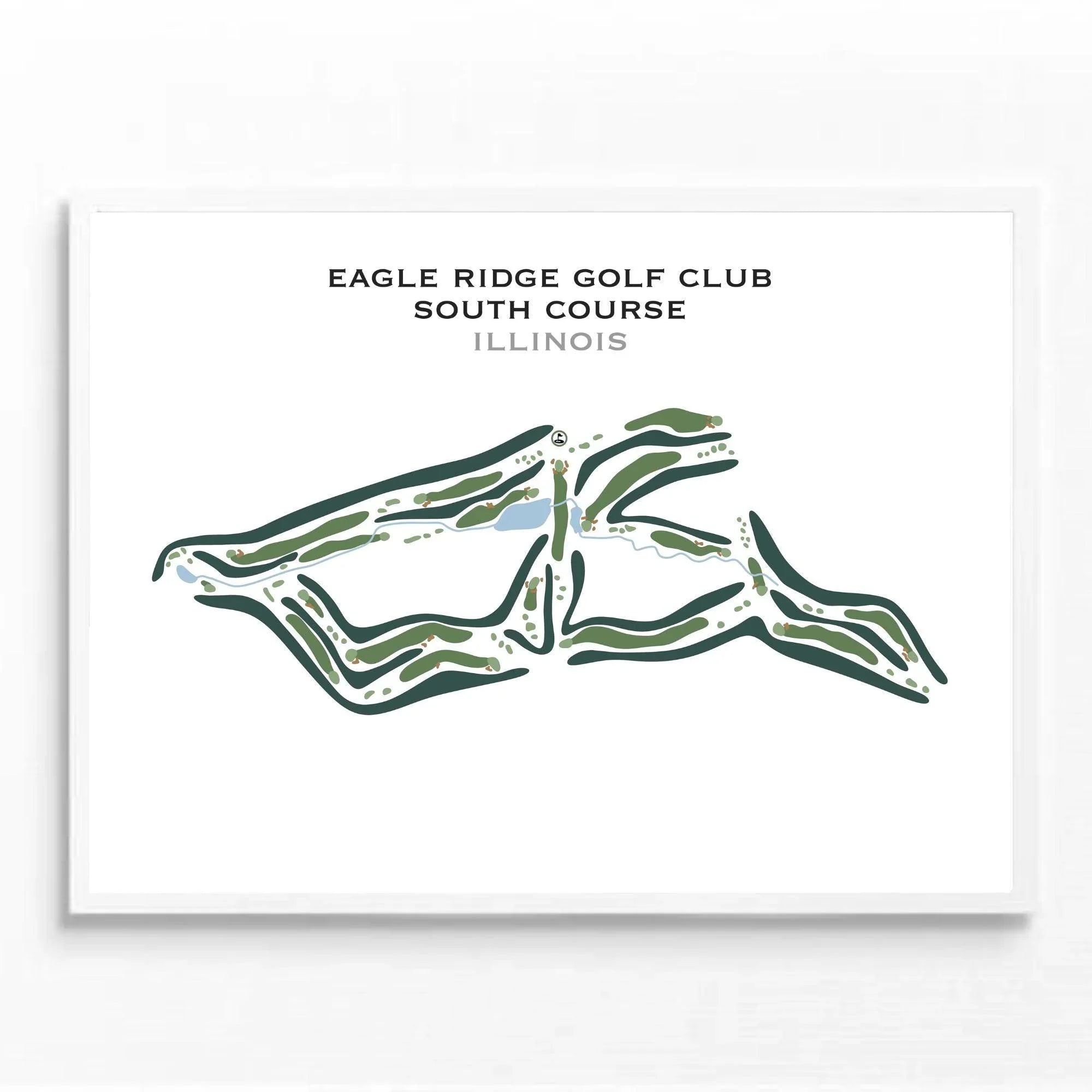 Eagle Ridge Golf Club, South Course, Illinois - Printed Golf Course