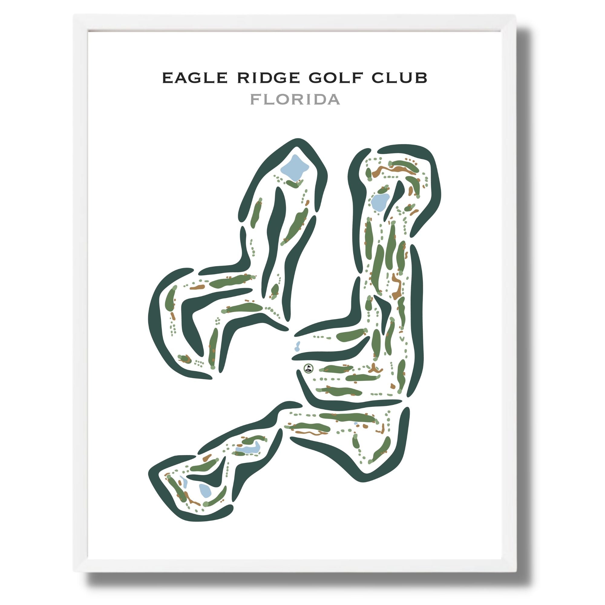 Eagle Ridge Golf Club - Summerfield, Florida - Printed Golf Courses