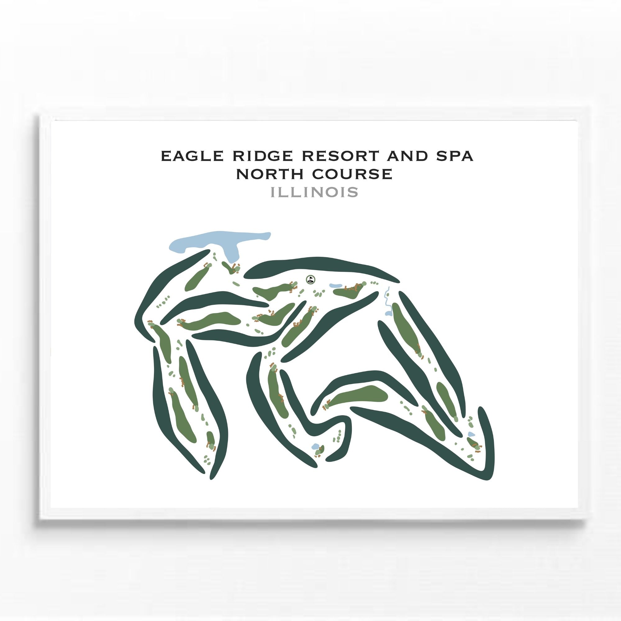 Eagle Ridge Resort & Spa - North Course, Illinois - Printed Golf Courses