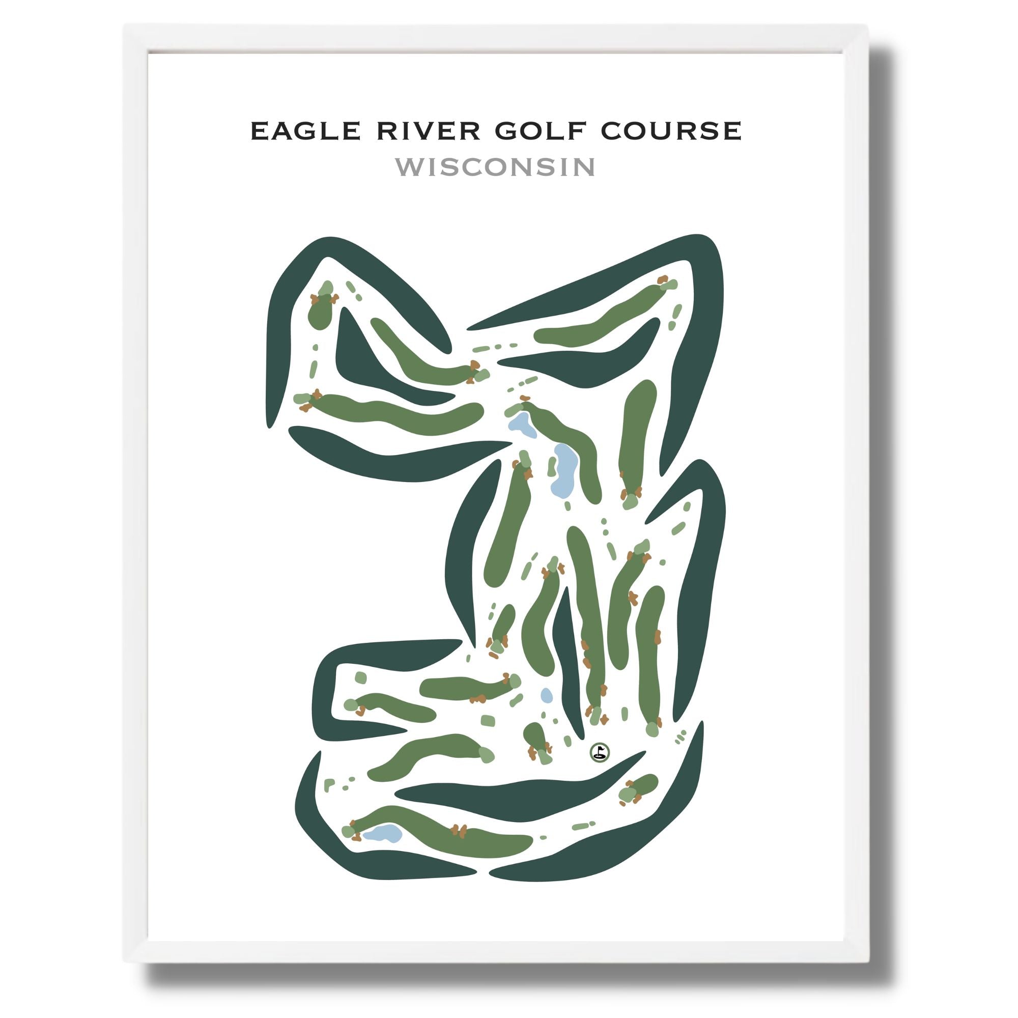 Eagle River Golf Course, Wisconsin - Printed Golf Courses