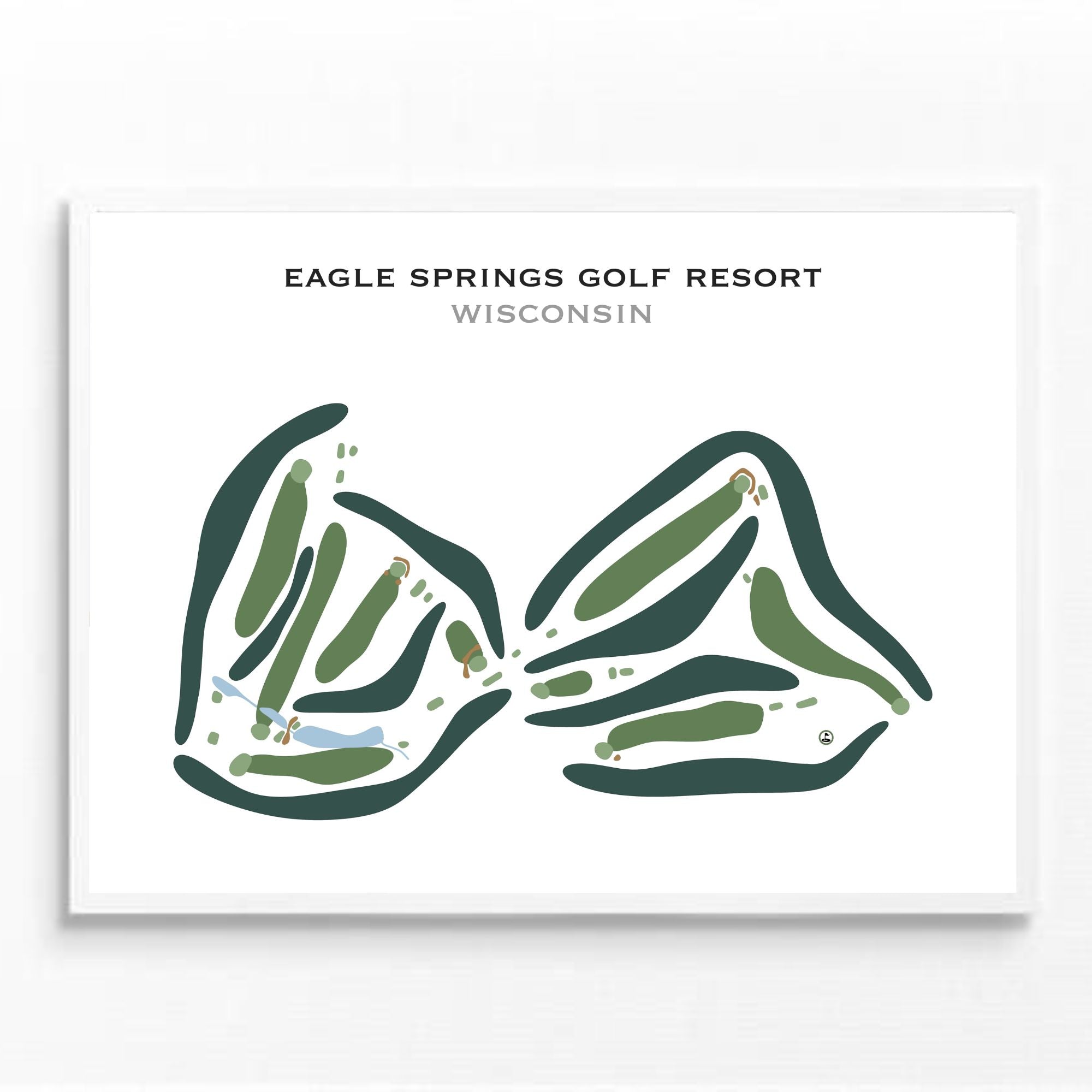Eagle Springs Golf Resort, Wisconsin - Printed Golf Courses