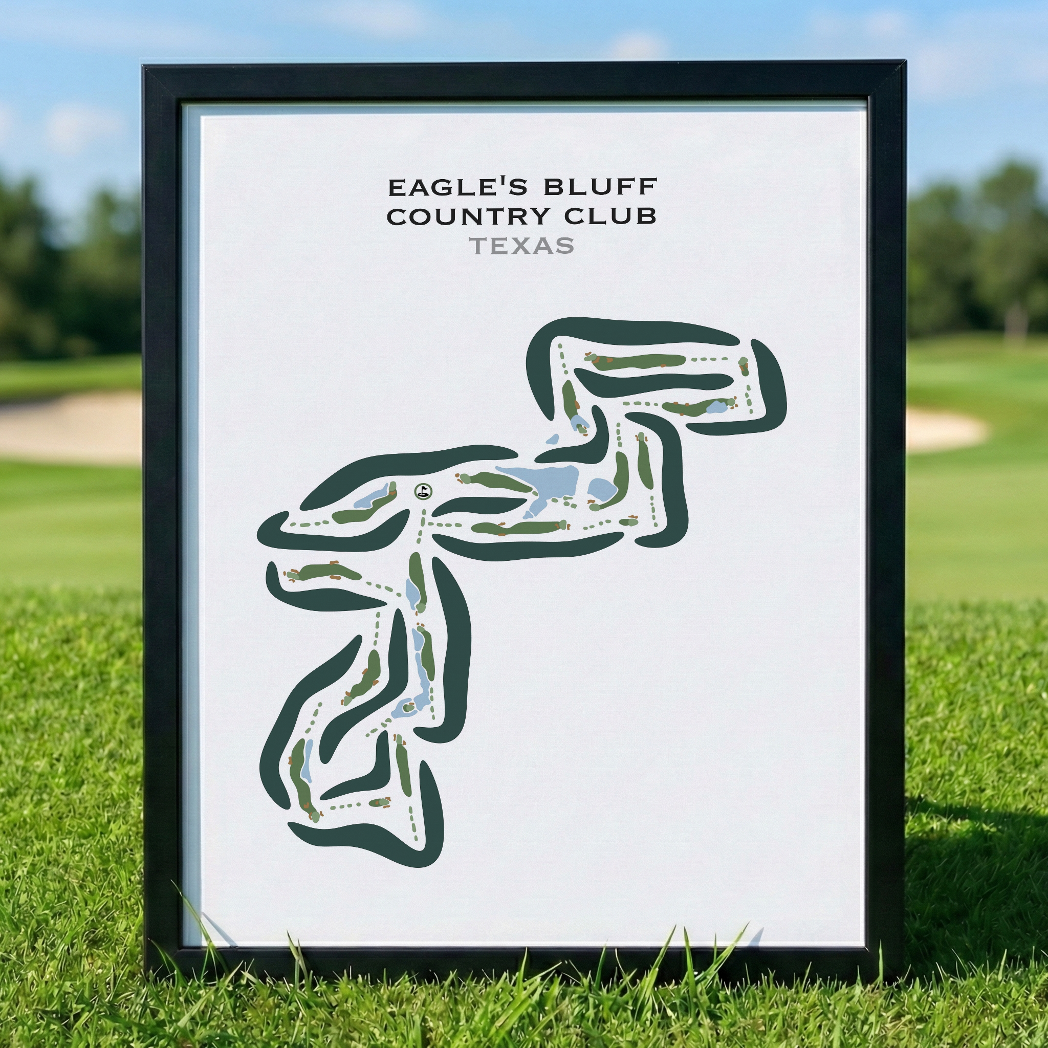 Eagle's Bluff Country Club, Texas - Printed Golf Course