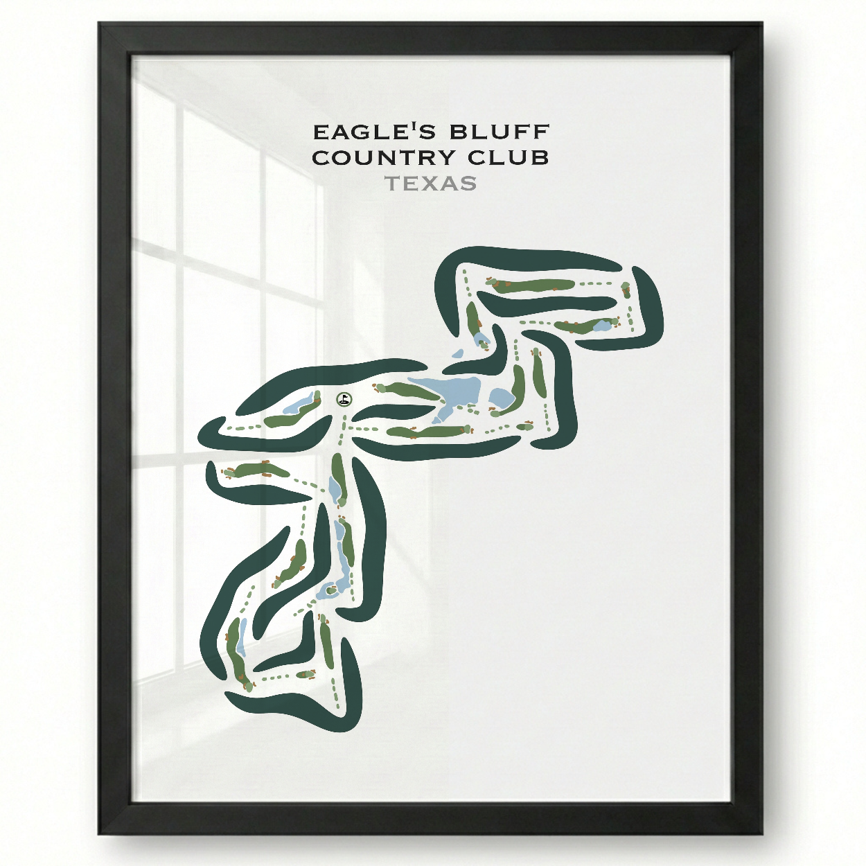 Eagle's Bluff Country Club, Texas - Printed Golf Course