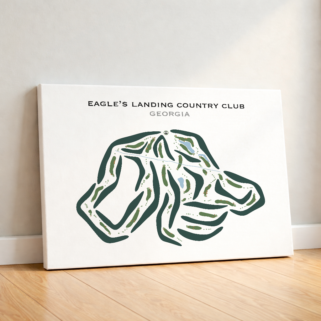 Eagle's Landing Country Club, Georgia - Printed Golf Courses