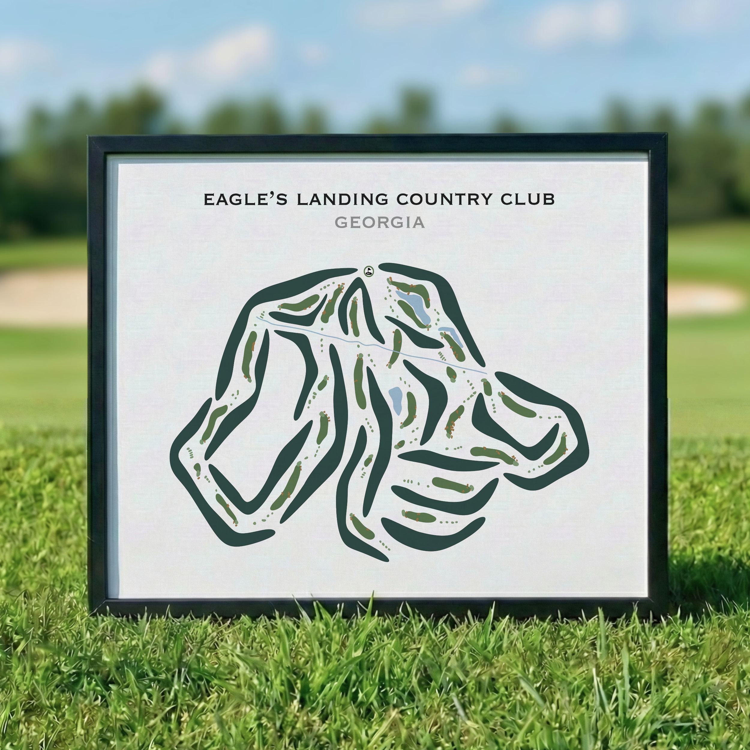 Eagle's Landing Country Club, Georgia - Printed Golf Courses