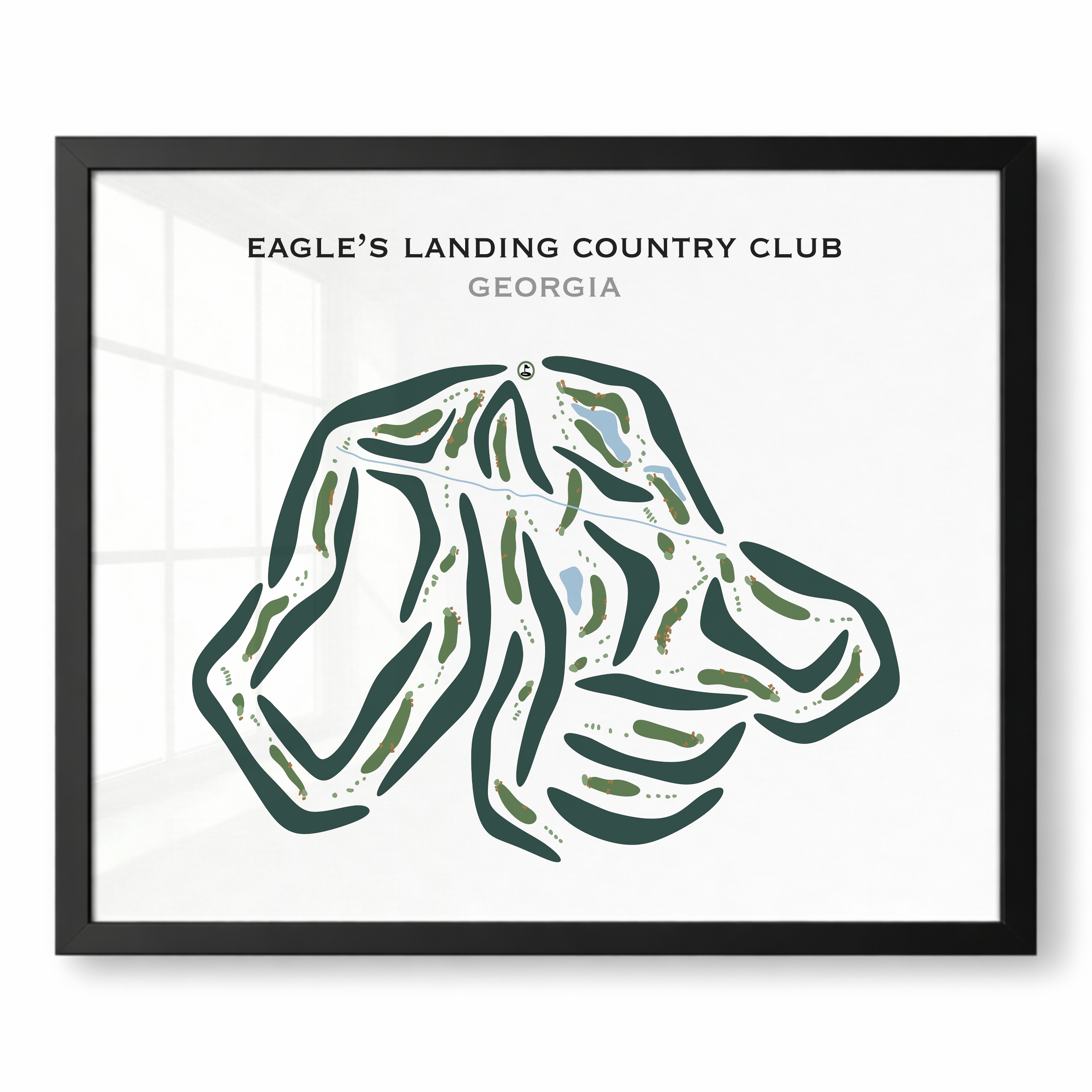 Eagle's Landing Country Club, Georgia - Printed Golf Courses