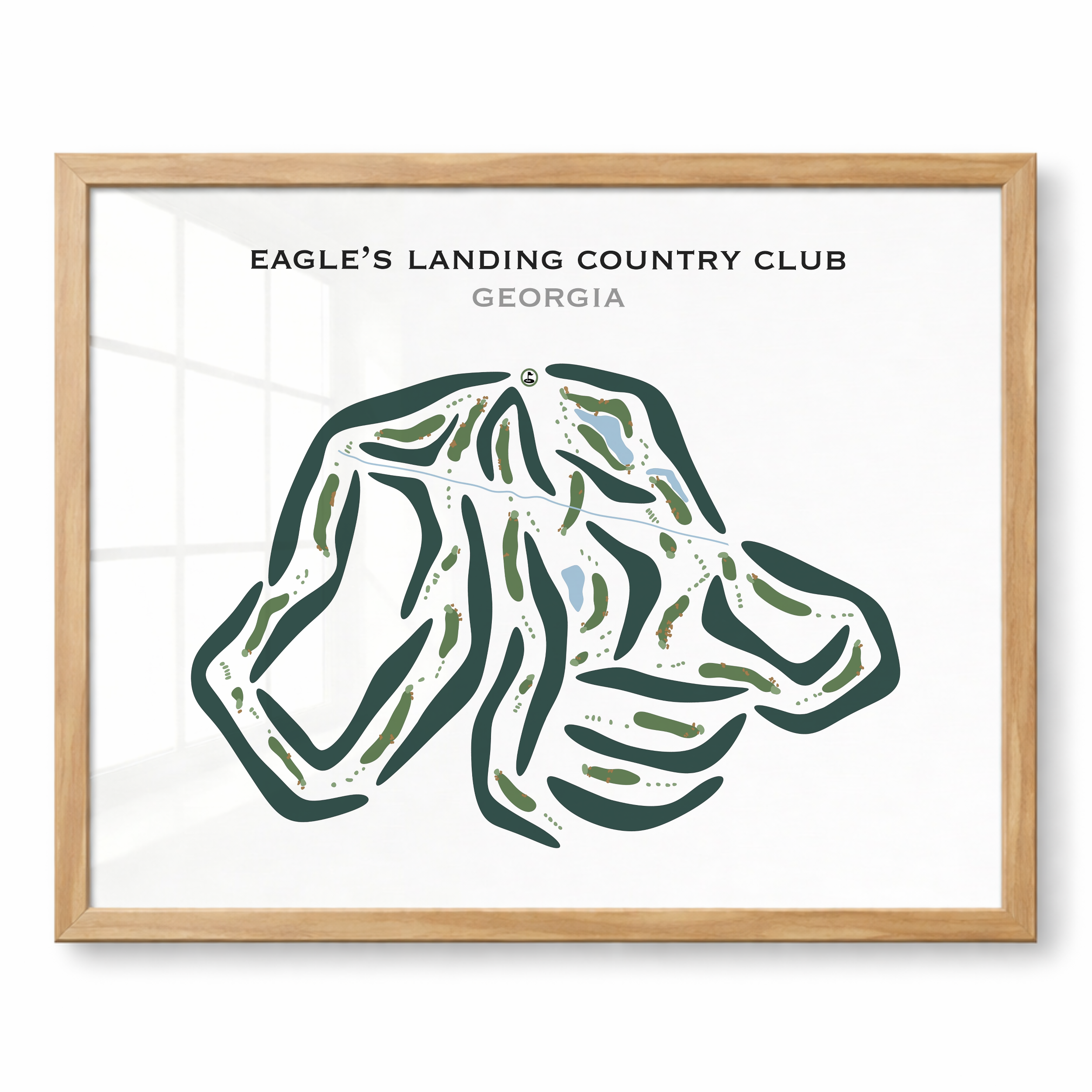 Eagle's Landing Country Club, Georgia - Printed Golf Courses